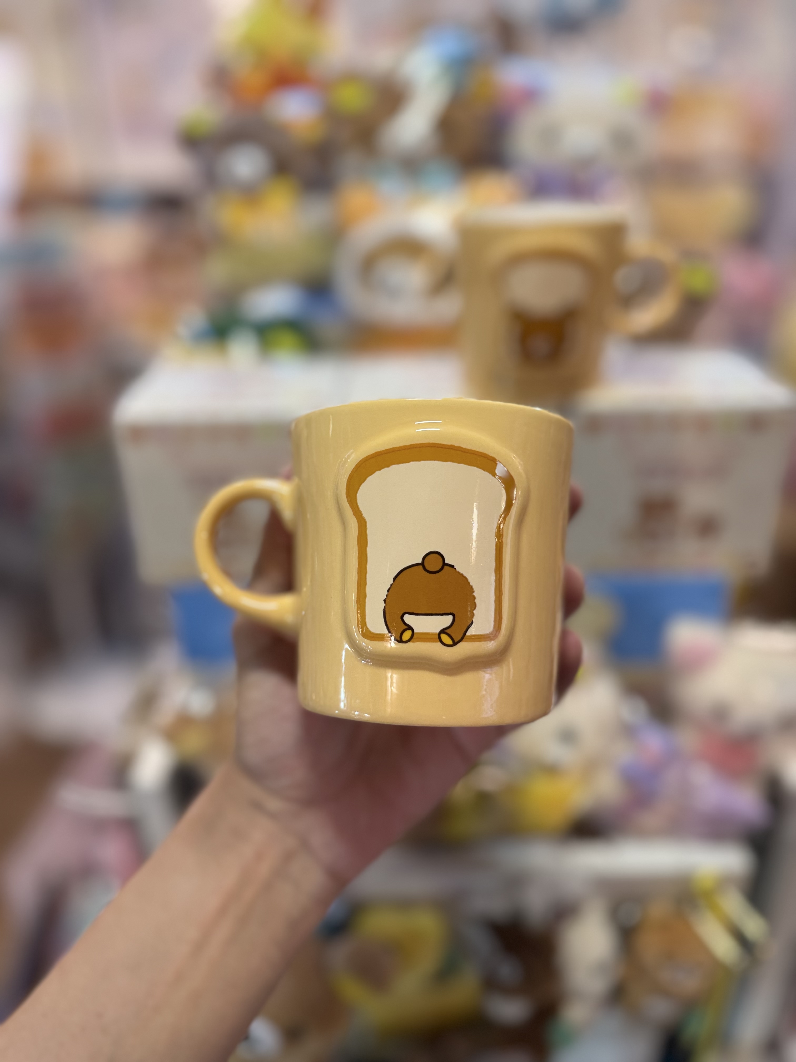 《現貨》全新Rilakkuma麪包造型陶瓷杯