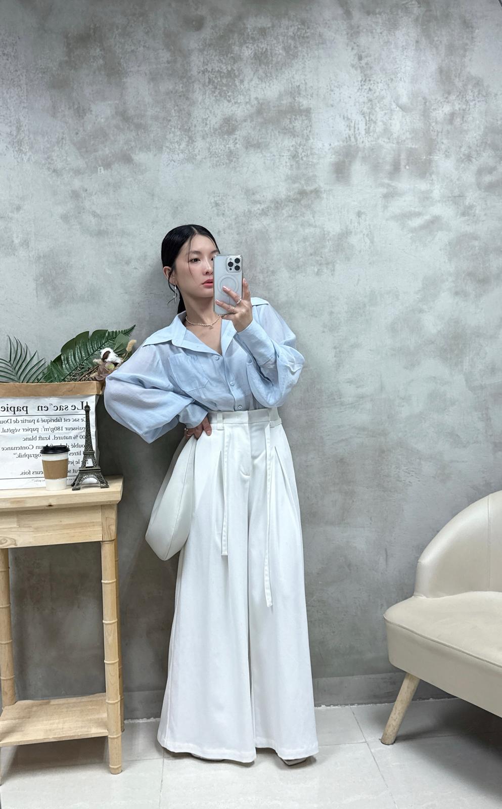 D16 打褶腰恤衫外套