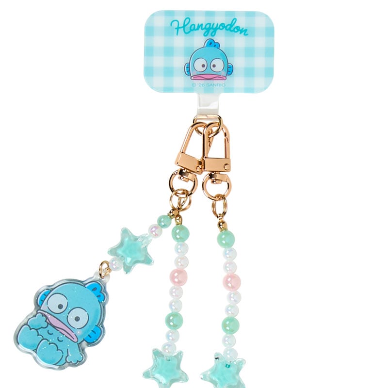 現貨｜Sanrio Hangyodon 水怪 日版 電話繩 手機掛繩 連 夾片套裝 (22520-7)