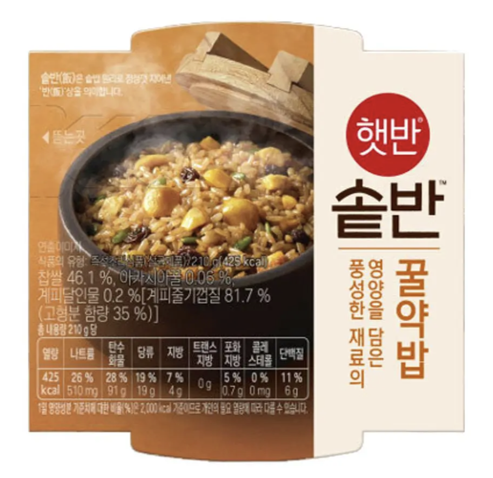 韓國 CJ Hetbahn 即食營養飯系列｜根莖蔬菜雜糧 / 菇類 / 鮑魚內臟 / 烤肉香菇 / 蜂蜜栗子糯米 /牛肉牛蒡 200g / 碗