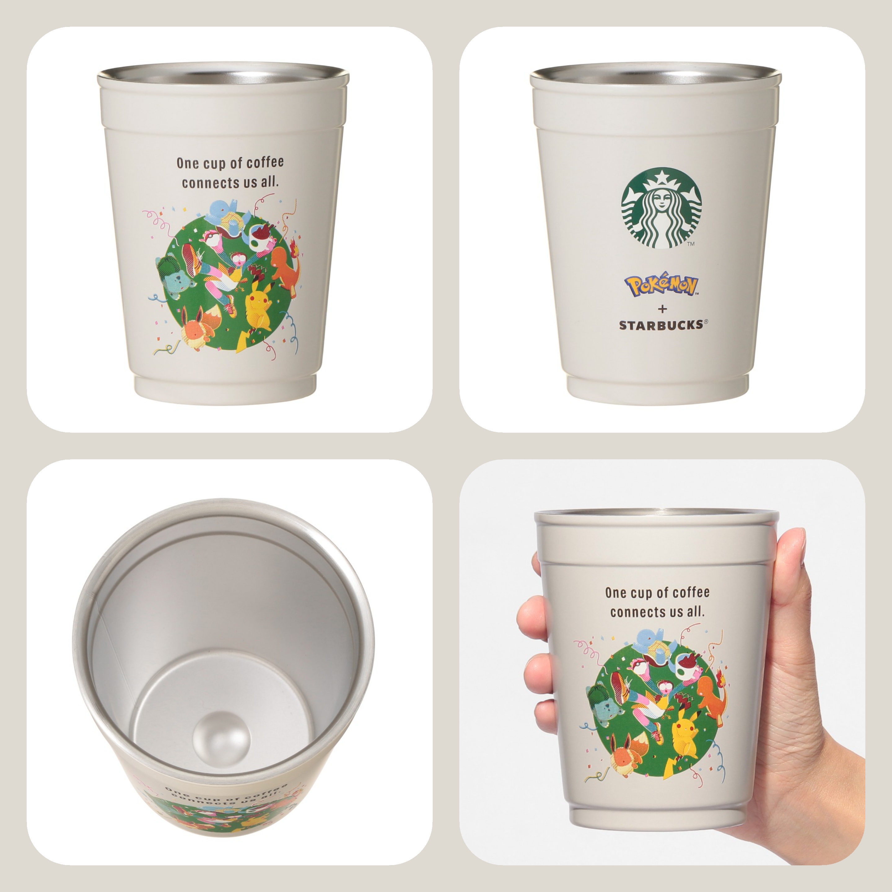 《限量發售》《日本 🇯🇵  POKÉMON + STARBUCKS系列》【2way 不鏽鋼杯/杯套 355ml  共2款】
