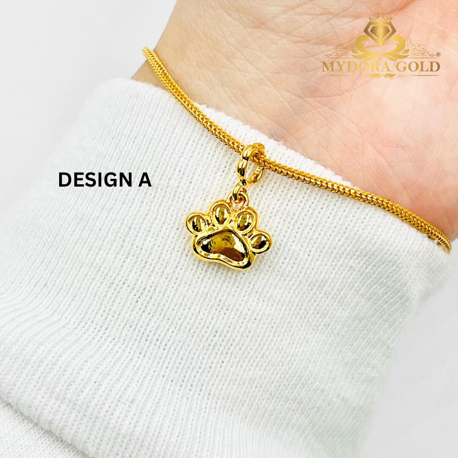 MYDORA Charm Comel Paw Print (5G) l EMAS 916/22K