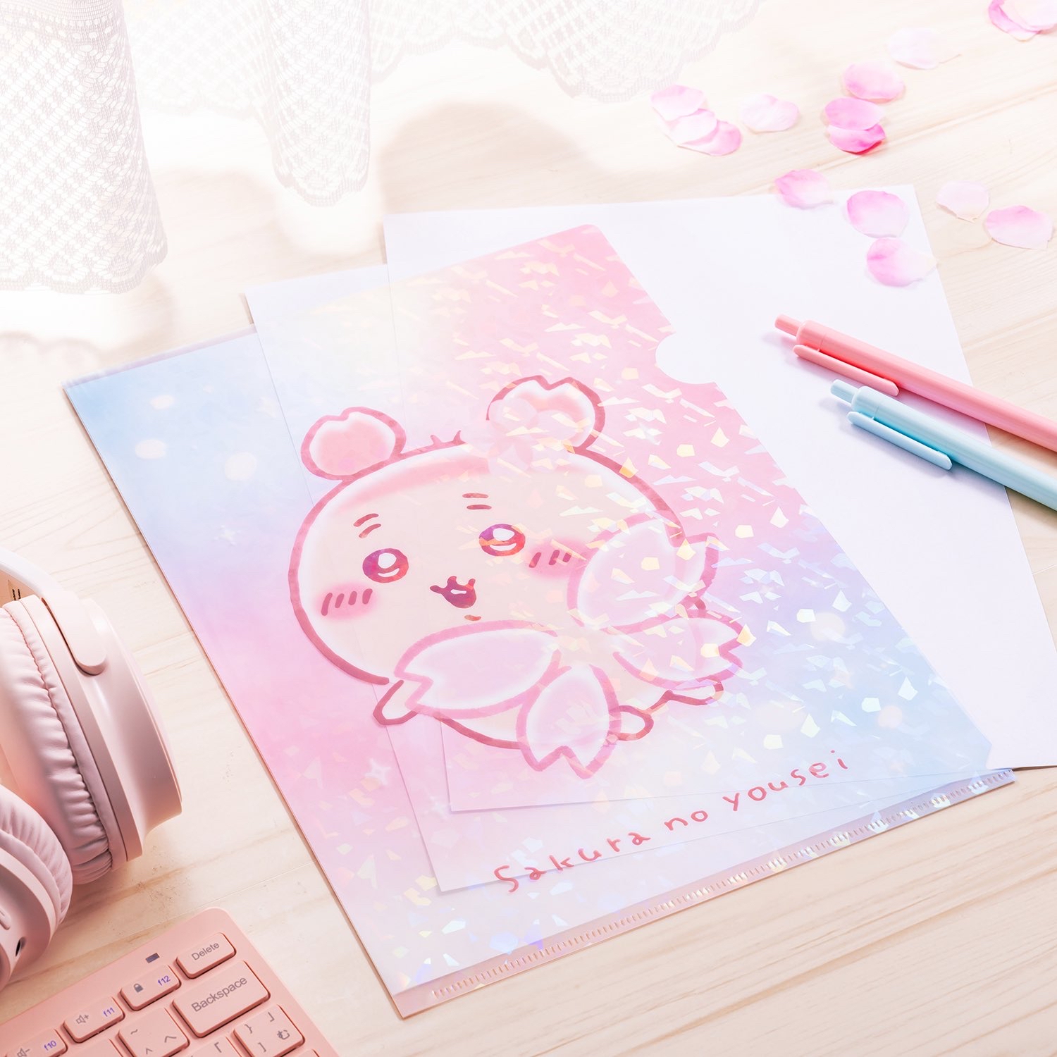 四月連線貨品 - 日本 CHIIKAWA 櫻花古本屋A4 File