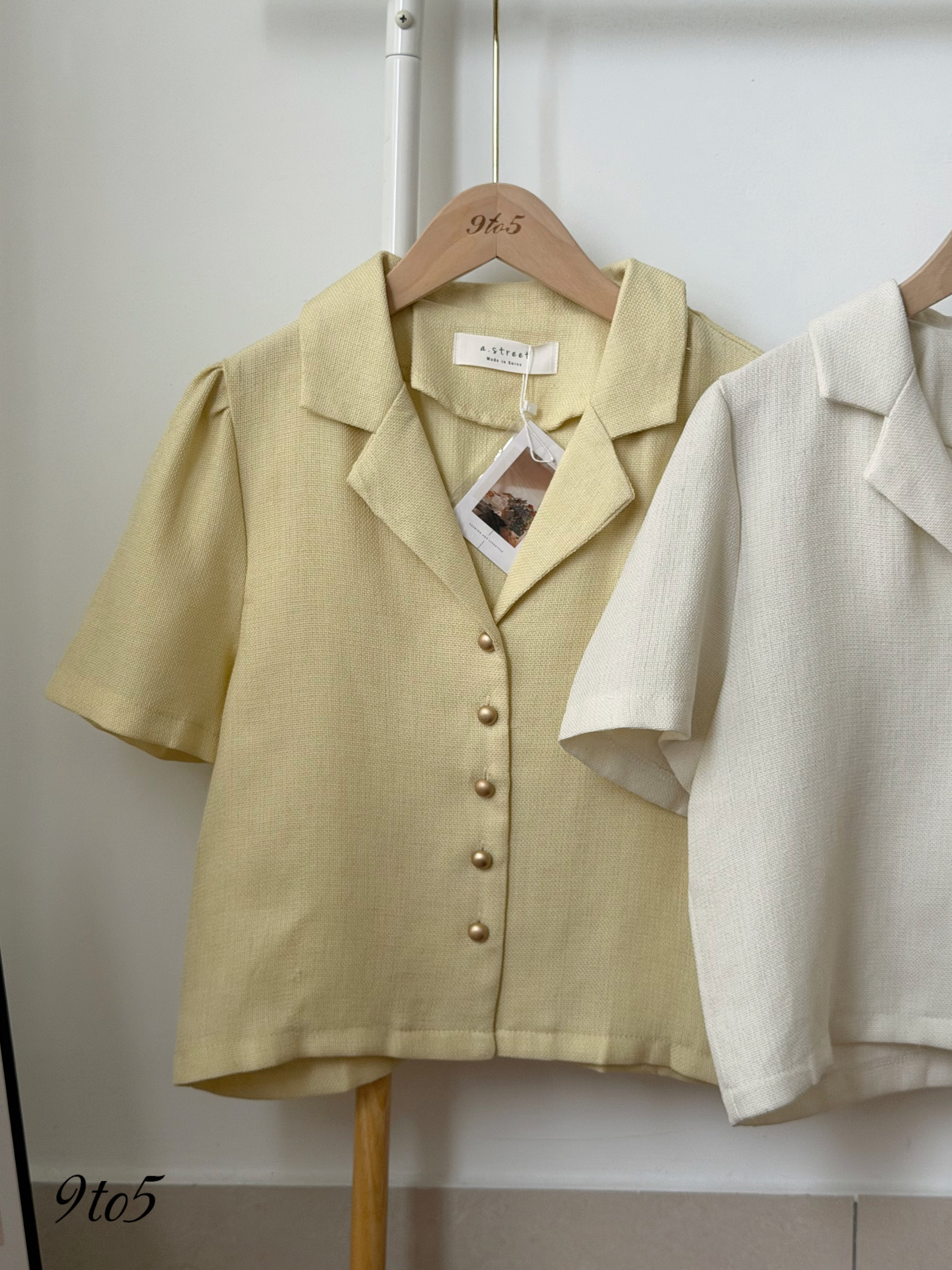 T4457 Short Sleeves Tweet Blouse - 3 colors