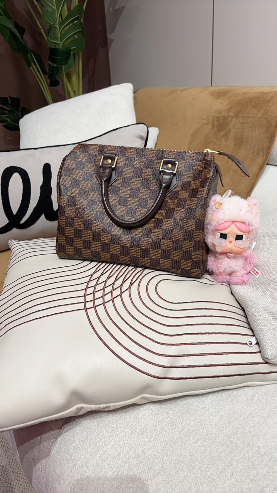 LV Speedy 25 Damier 100%Authentic, 98%New ✅Dust bag
