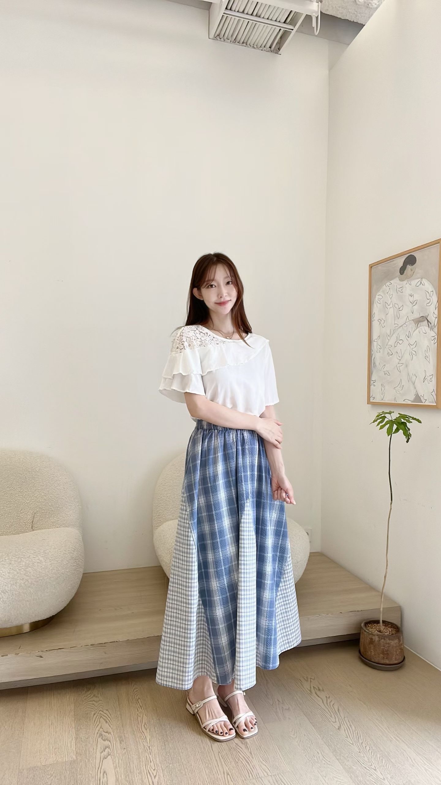 FV30_04 側LACE飄飄袖BL (3色)