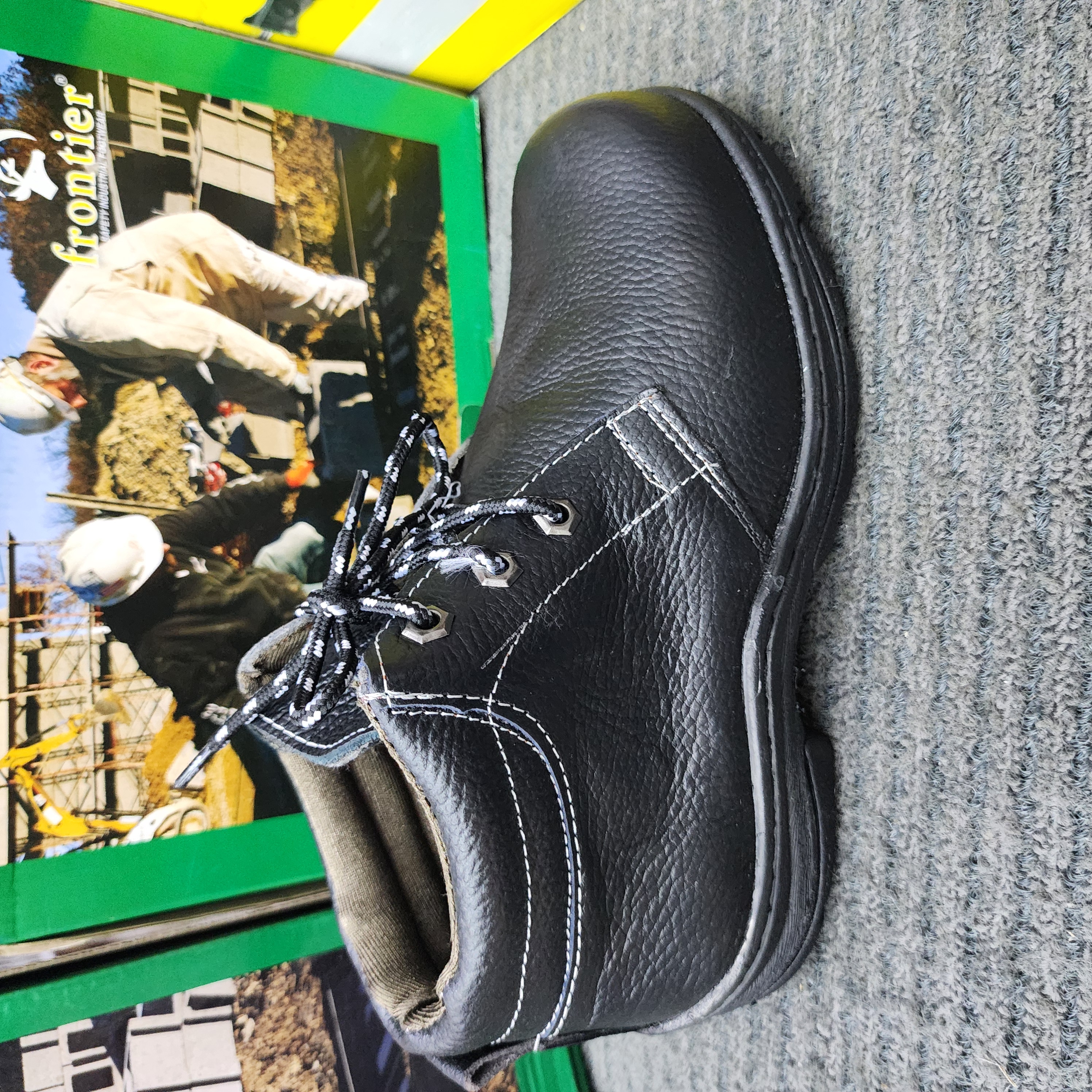 Frontier 23308 Safety Shoes Steel Toe Cap Steel Mid Sole Mid Cut Lace Up Standard Sirim DOSH Kasut Keselamatan