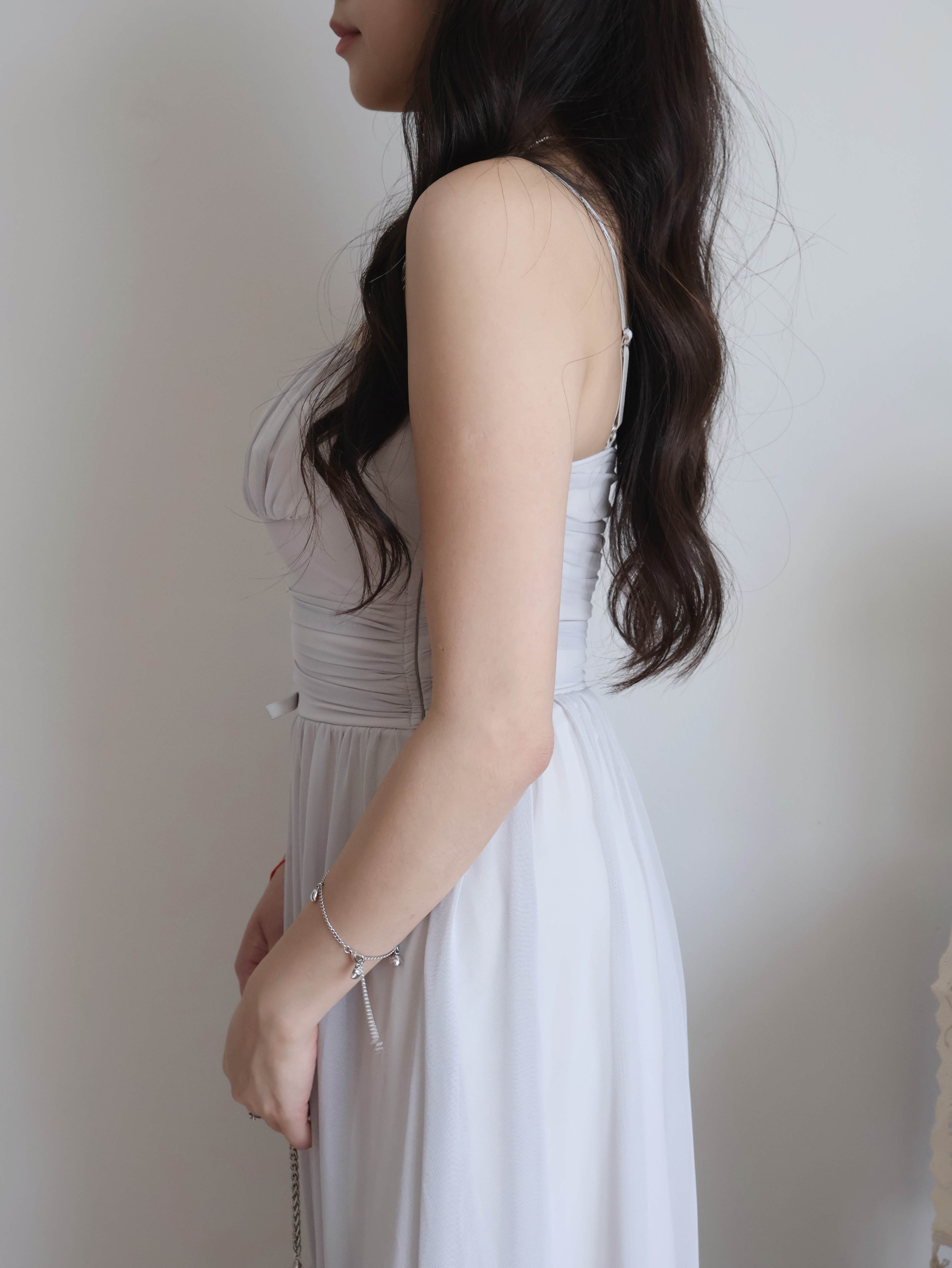 Bruna Maxi Dress | Light Grey