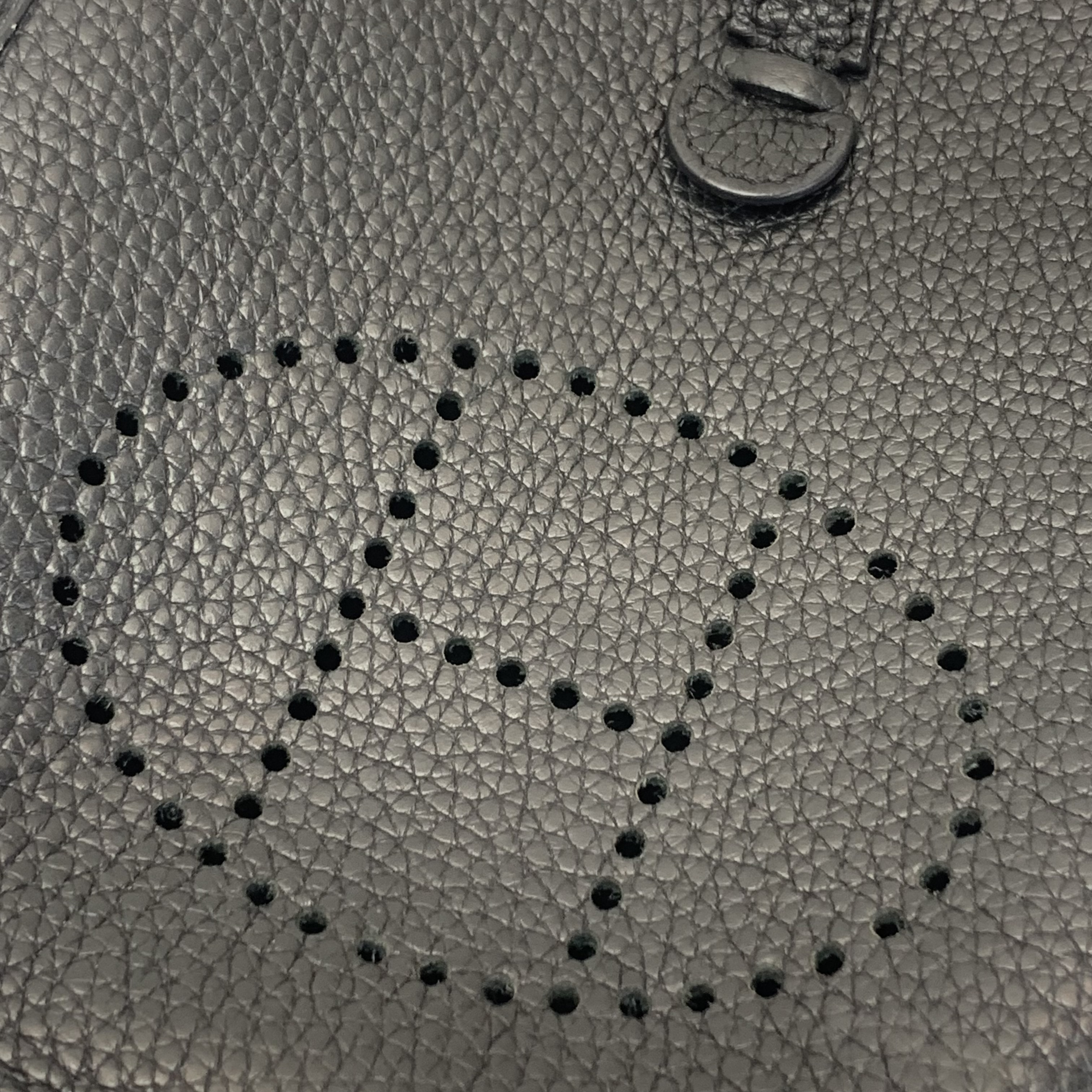 Hermes Mini Evelyne 黑色銀扣TC皮