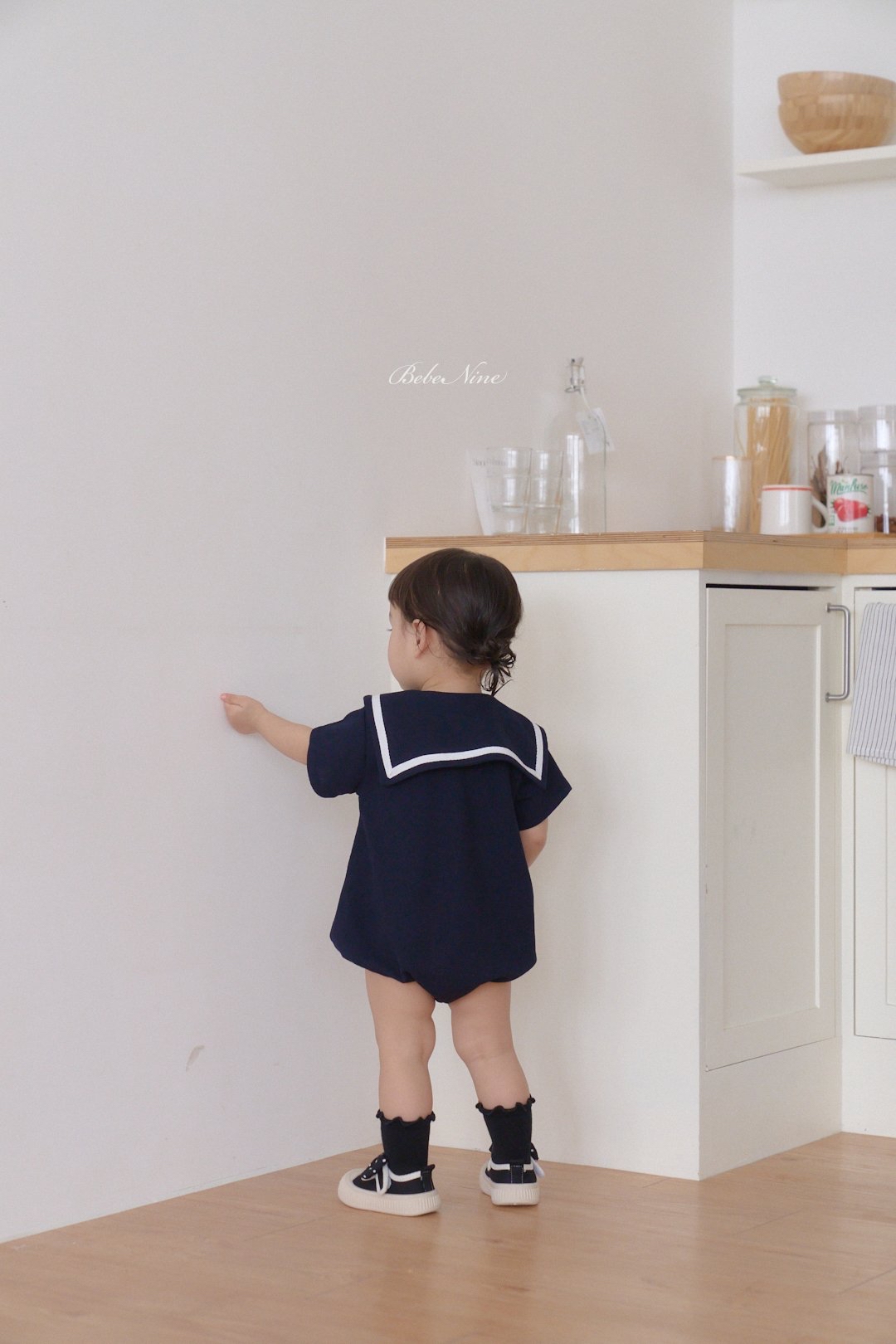 ☀️預訂 韓國直送☀️🇰🇷Bebenine兩色海洋風水手領短袖包屁衣