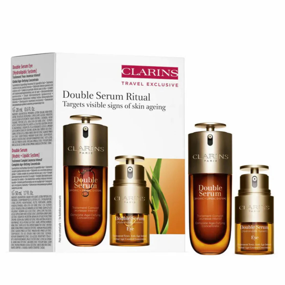Clarins 嬌韻詩 雙萃精華 50ml + 賦活精華眼霜 2 In 1 20ml 套裝組合