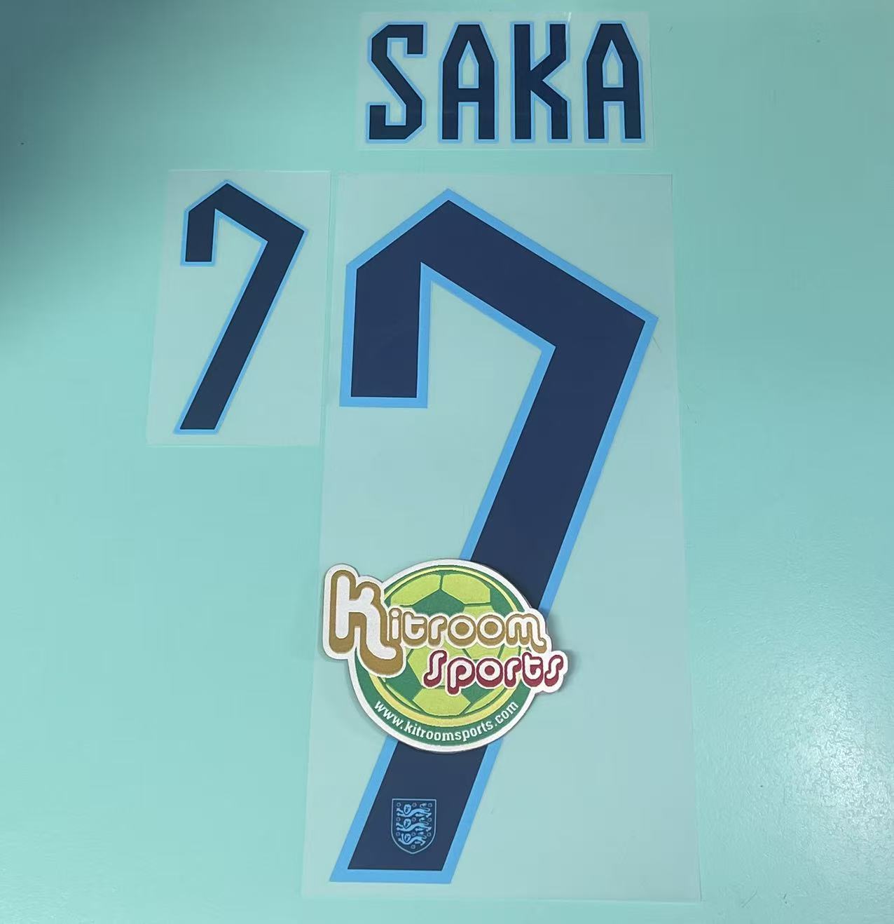 2022  England Home Nameset #7 SAKA