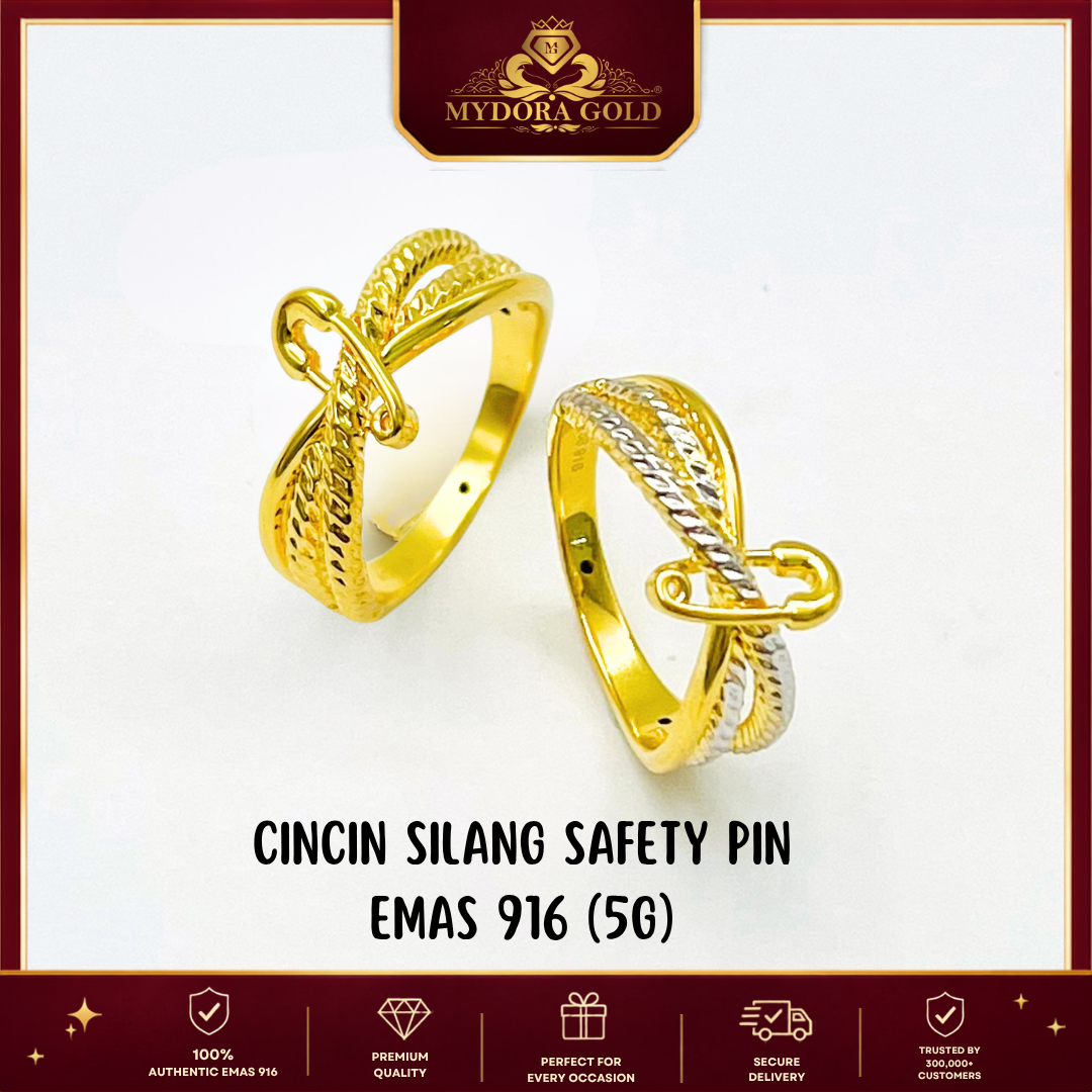 MYDORA Cincin Silang Safety Pin (5G) l EMAS 916/22K
