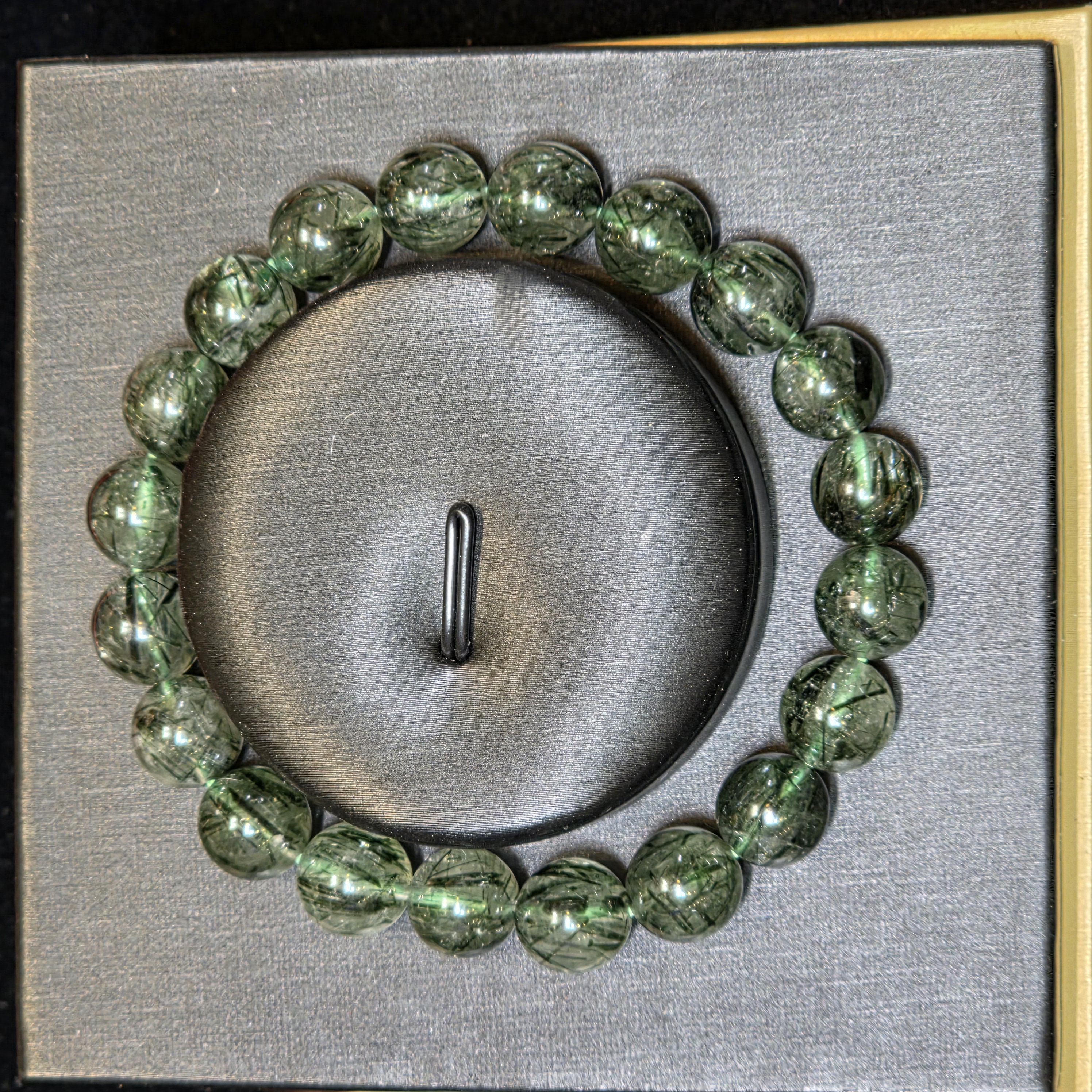 綠髮晶手串(Green Rutilated Quartz)