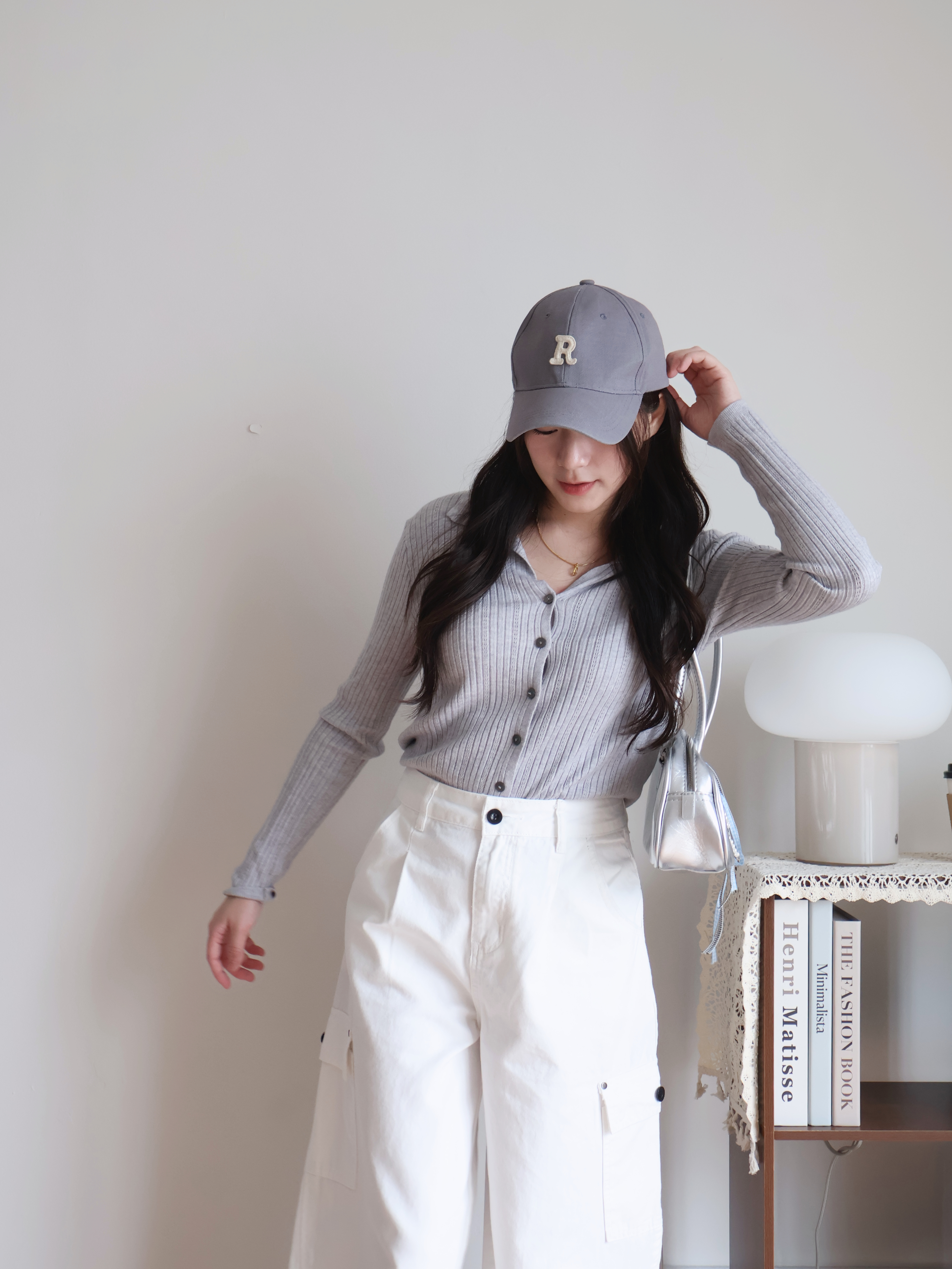 Quinn Knitted Cardigan | Grey