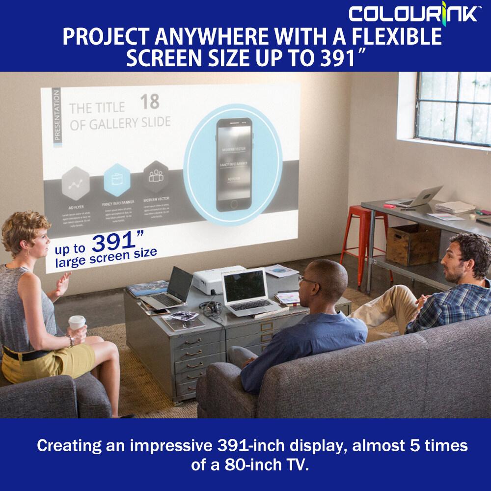 Epson CO-FH02 Large Screen Smart Projector Wi-Fi 3000 Lumens Full HD Android TV Chromecast Build-In EB-E10 EB-FH52