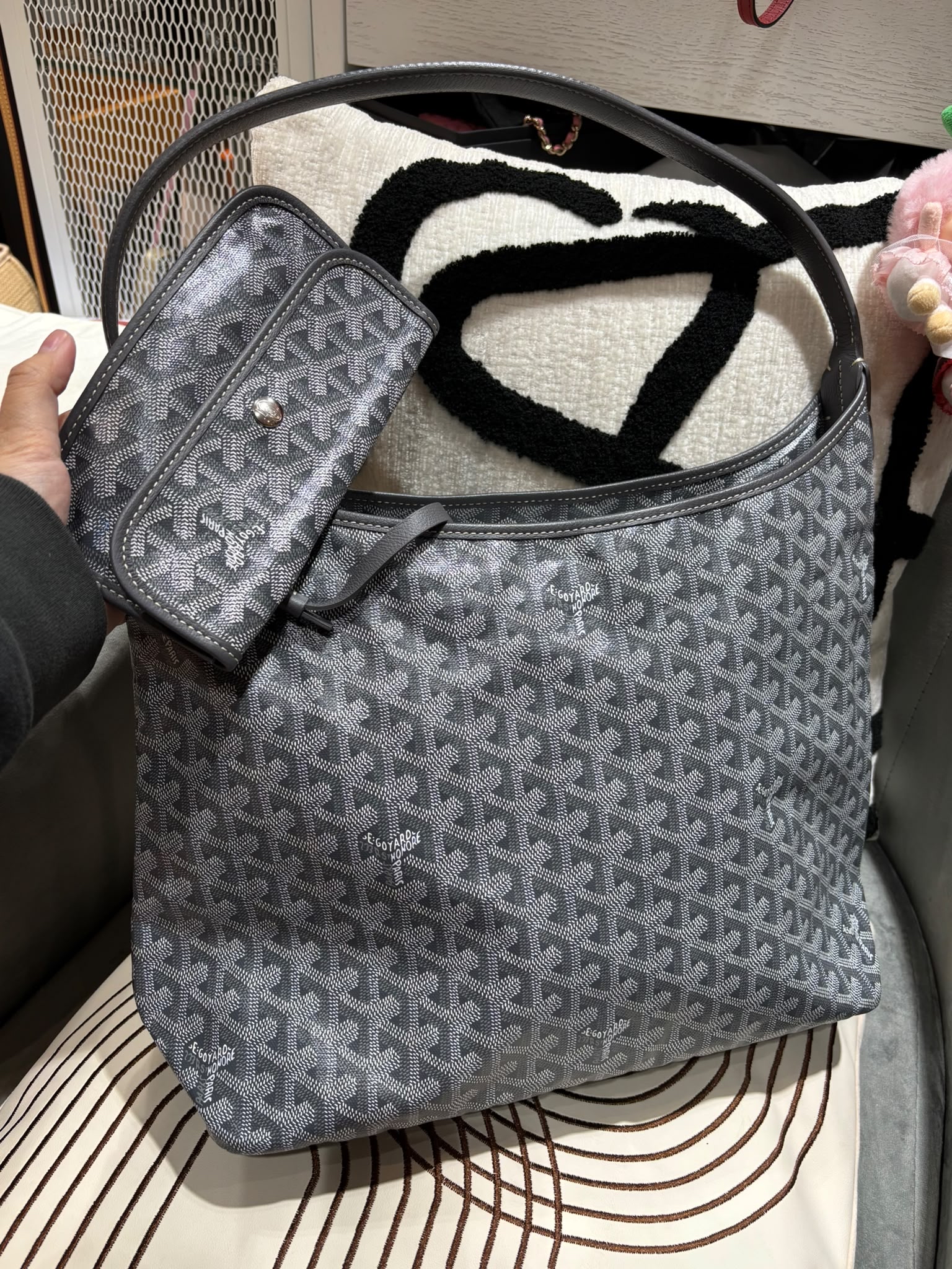 Goyard boheme hobo bag   100%Authentic, 98%New ✅Dust bag