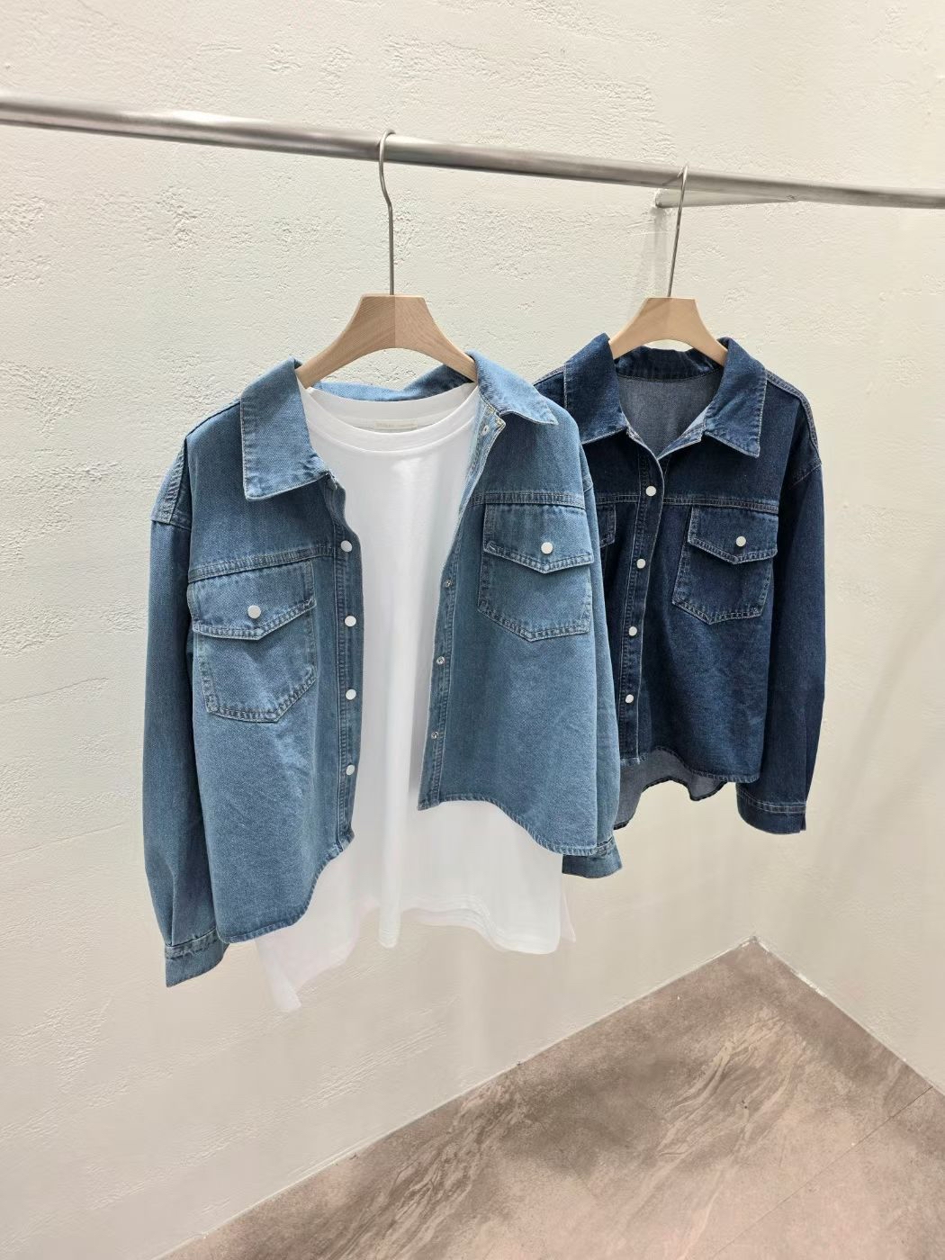 OB OY 短身牛外套（尖袋）