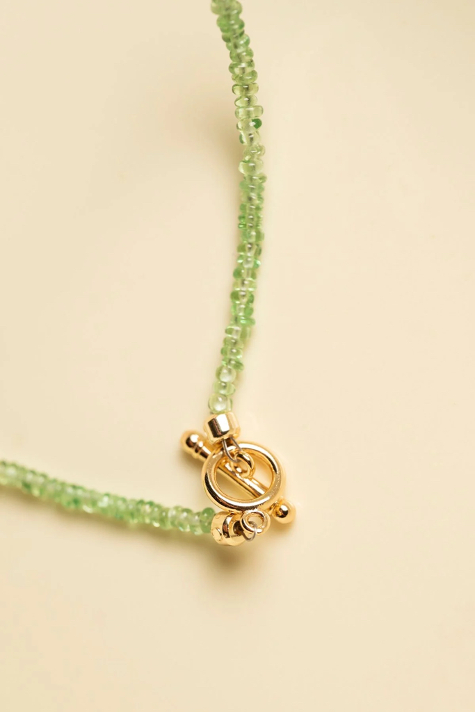 沙弗萊石鎖骨鏈/頸鏈 - Tsavorite necklace
