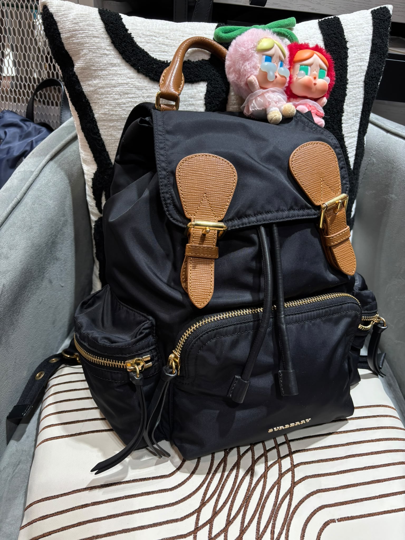 Burberry Nylon Backpack 100%Authentic, 98%New ✅Dust Bag