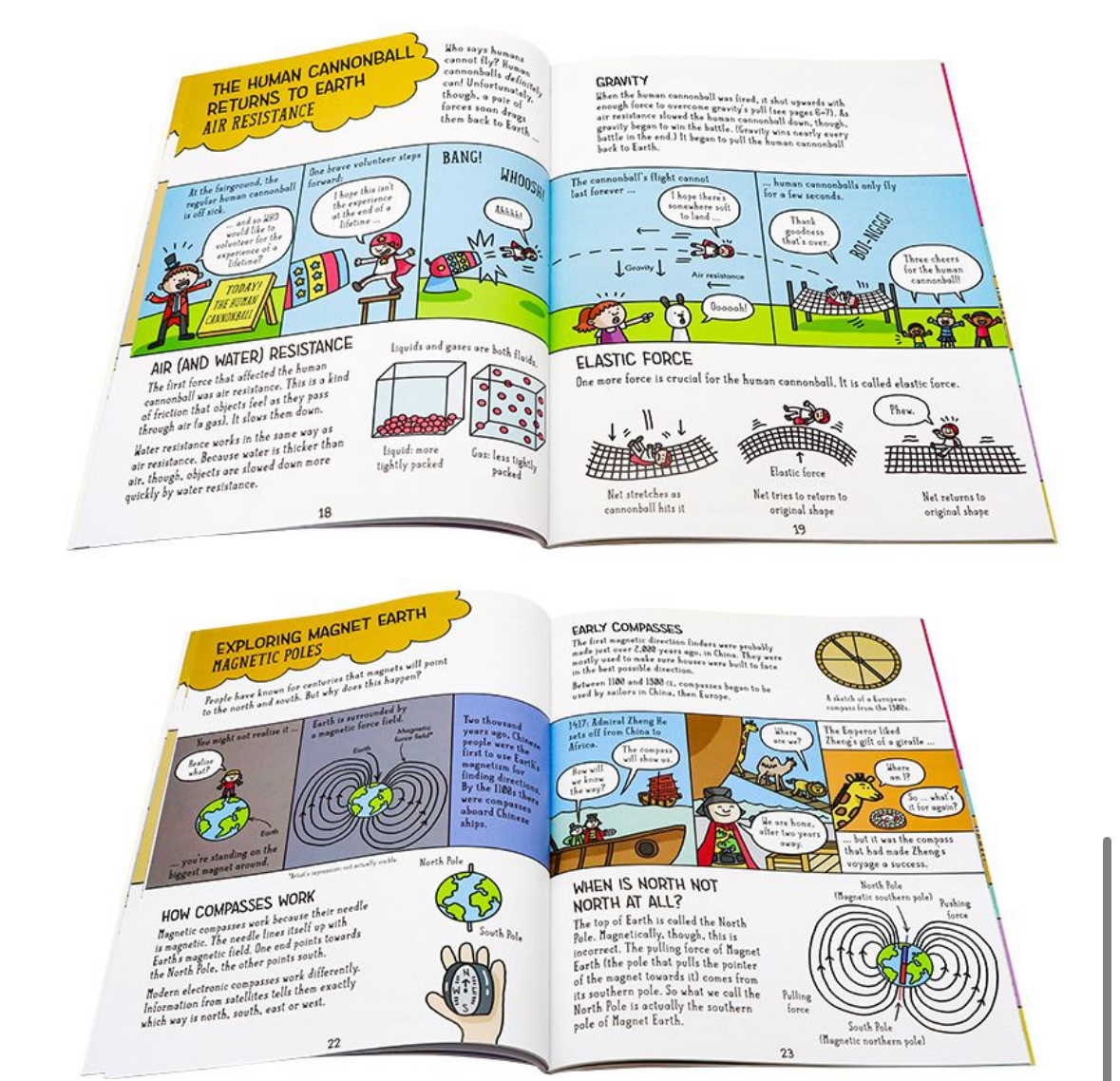 正版 漫畫科學系列5冊英文🟥physics.chemistry.biology.earth and space.the PERIODIC table.原版科普繪本Comic Strip Science Chemistry Biology