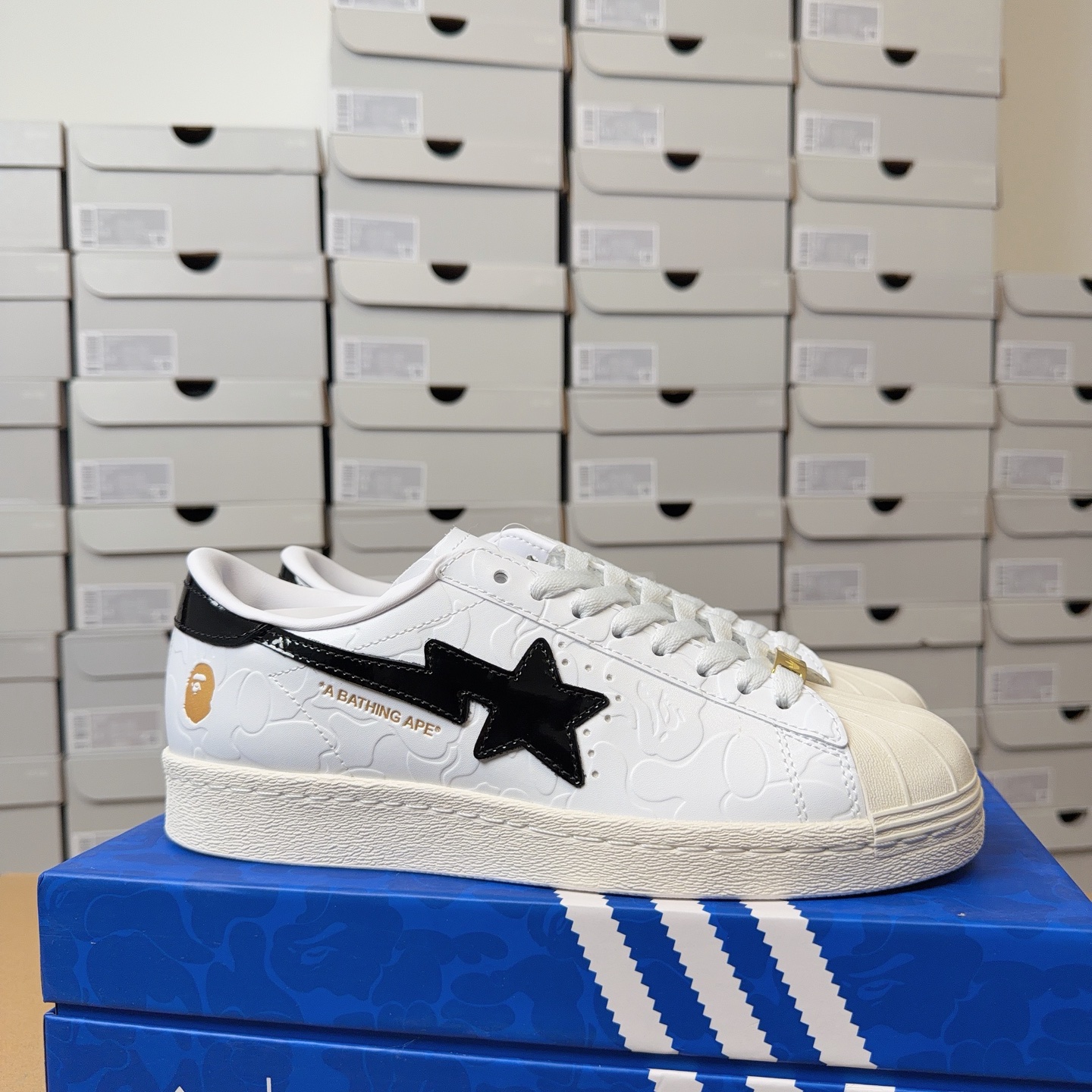 Bape x Adidas Superstar Vintage JR2701