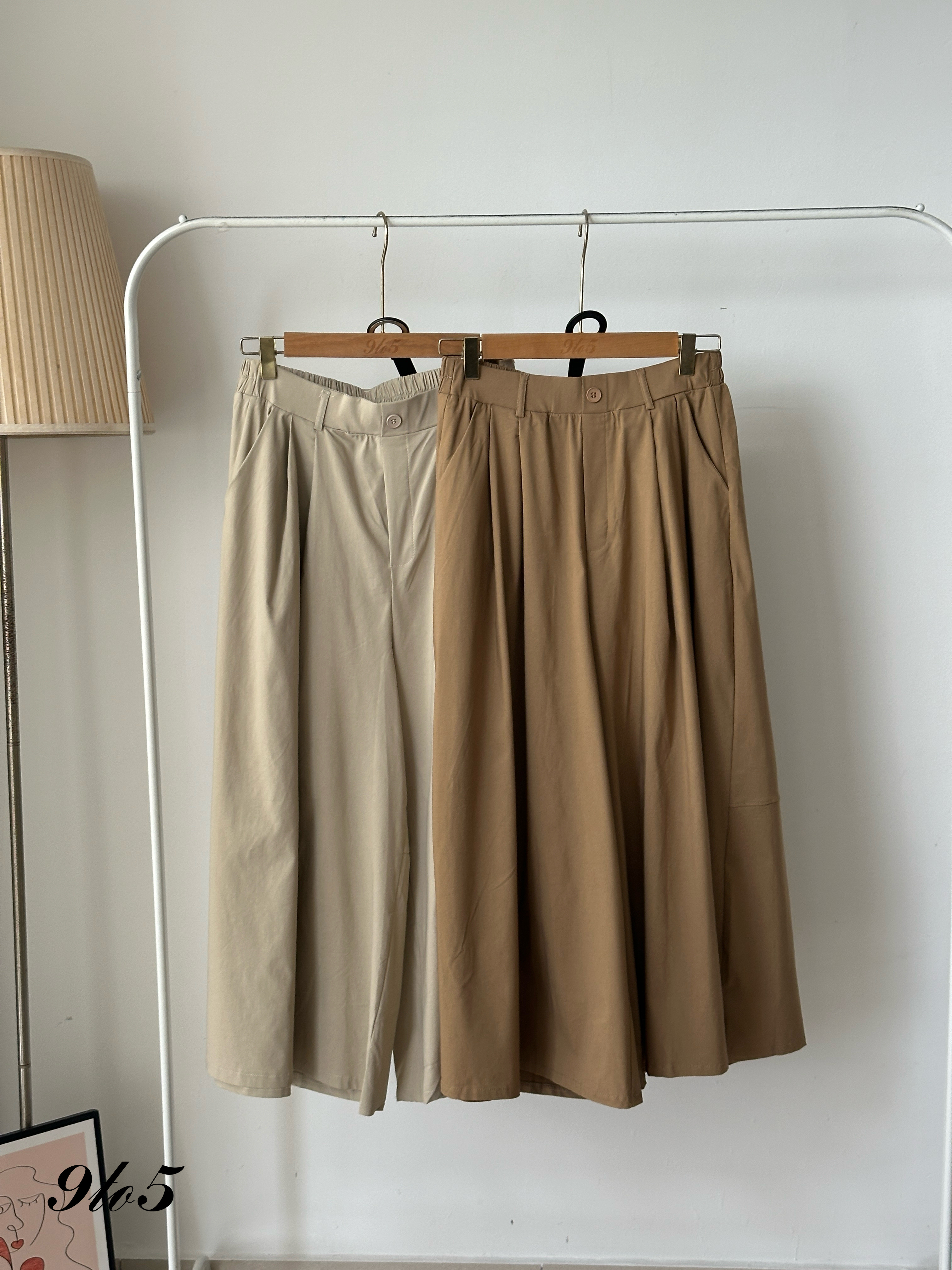 S1809 Wide Leg Long Pants - 5 Colors 