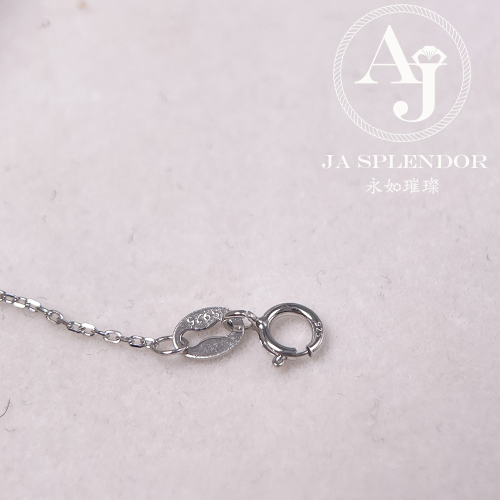 D-2 天然翡翠A玉 冰種平安幸運純銀手鏈