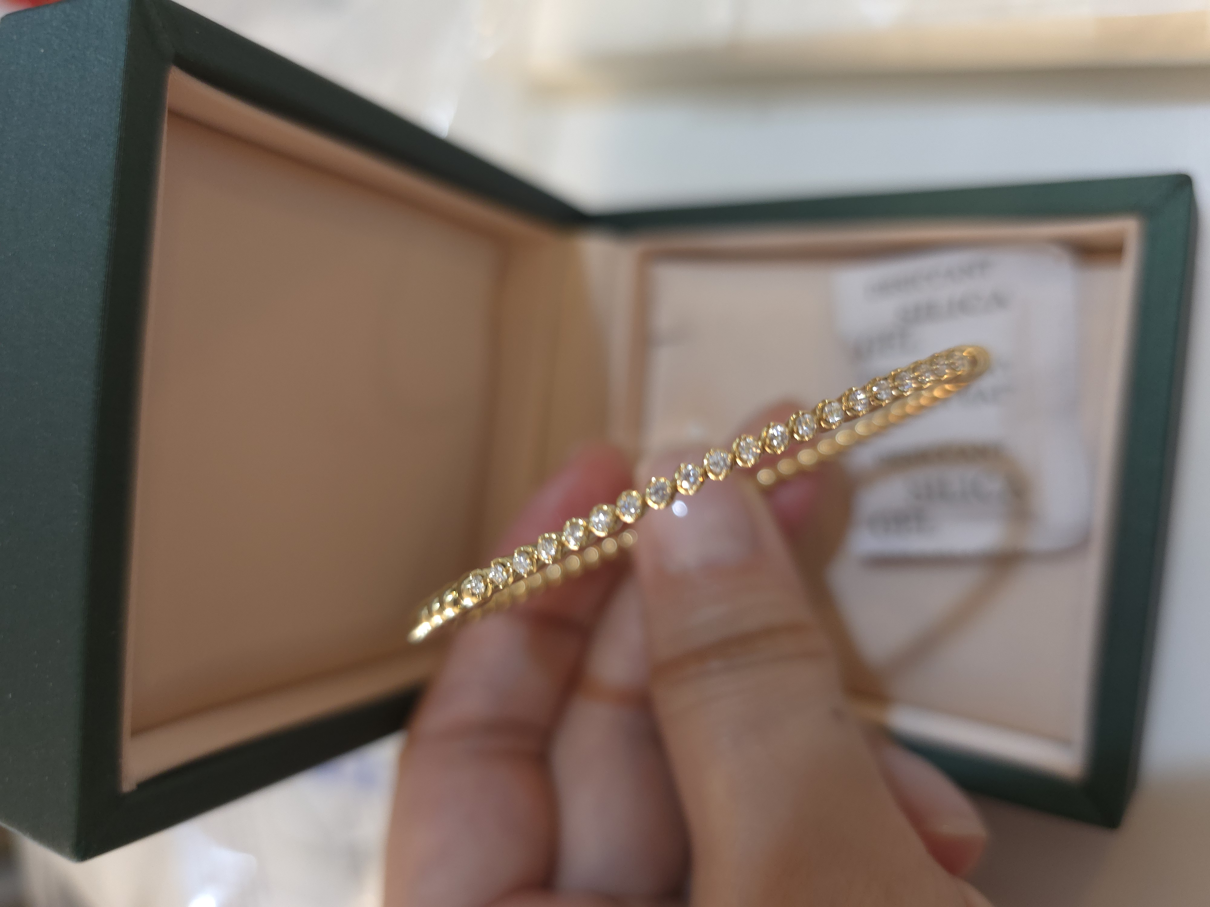 18K培育鑽石手鐲 d:0.3ct G5.179g