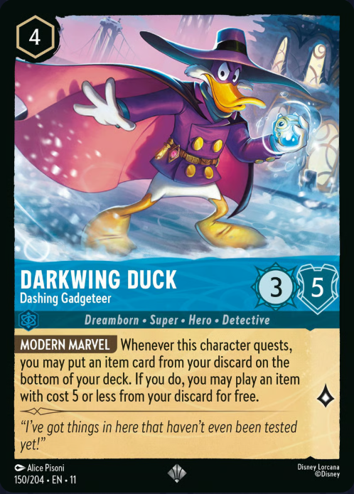 150/204 Darkwing Duck - Dashing Gadgeteer SR
