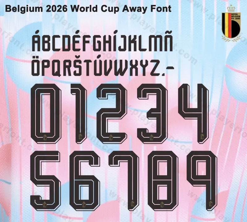 2026世界盃 比利時 作客 印字
