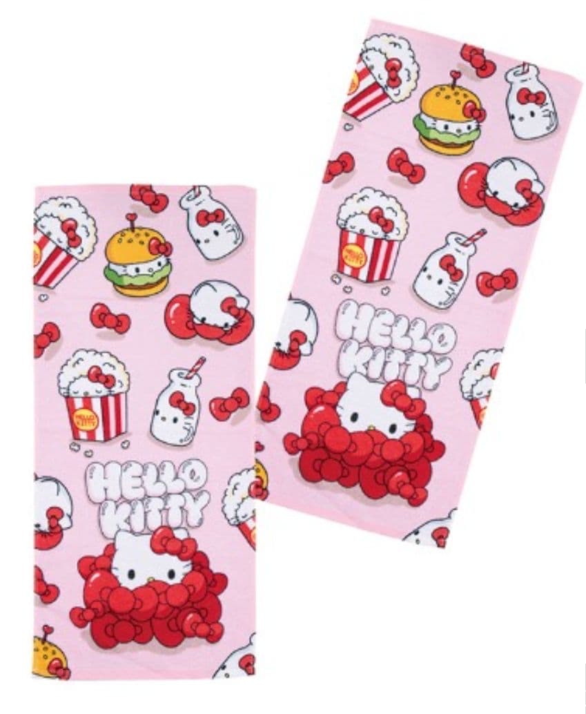日本直送日本版Sanrio 超多角色新款34×75 cm長毛巾一套兩條
