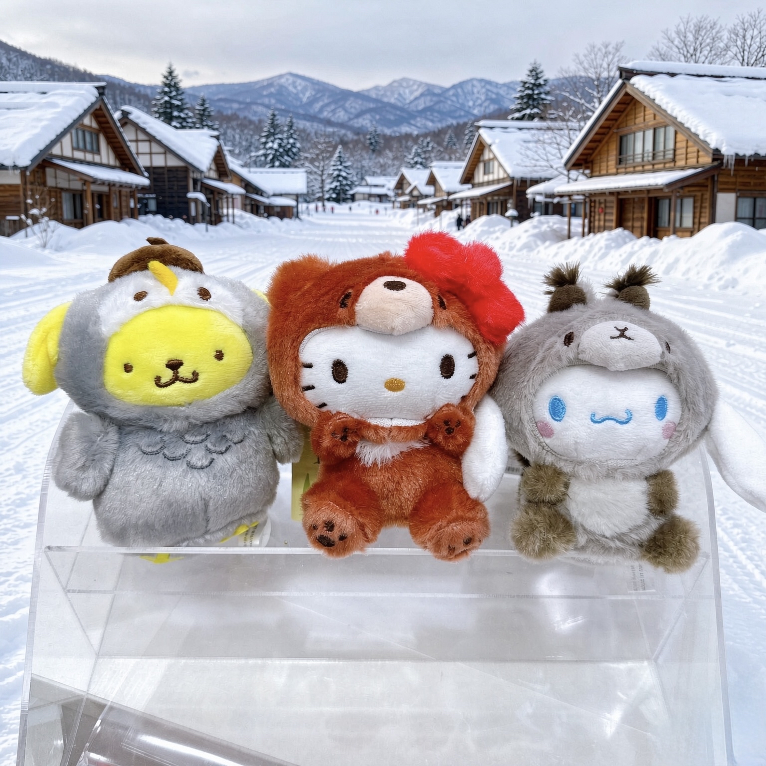 日本北海道直送北海道限定Kitty玉桂狗布甸狗公仔掛飾
