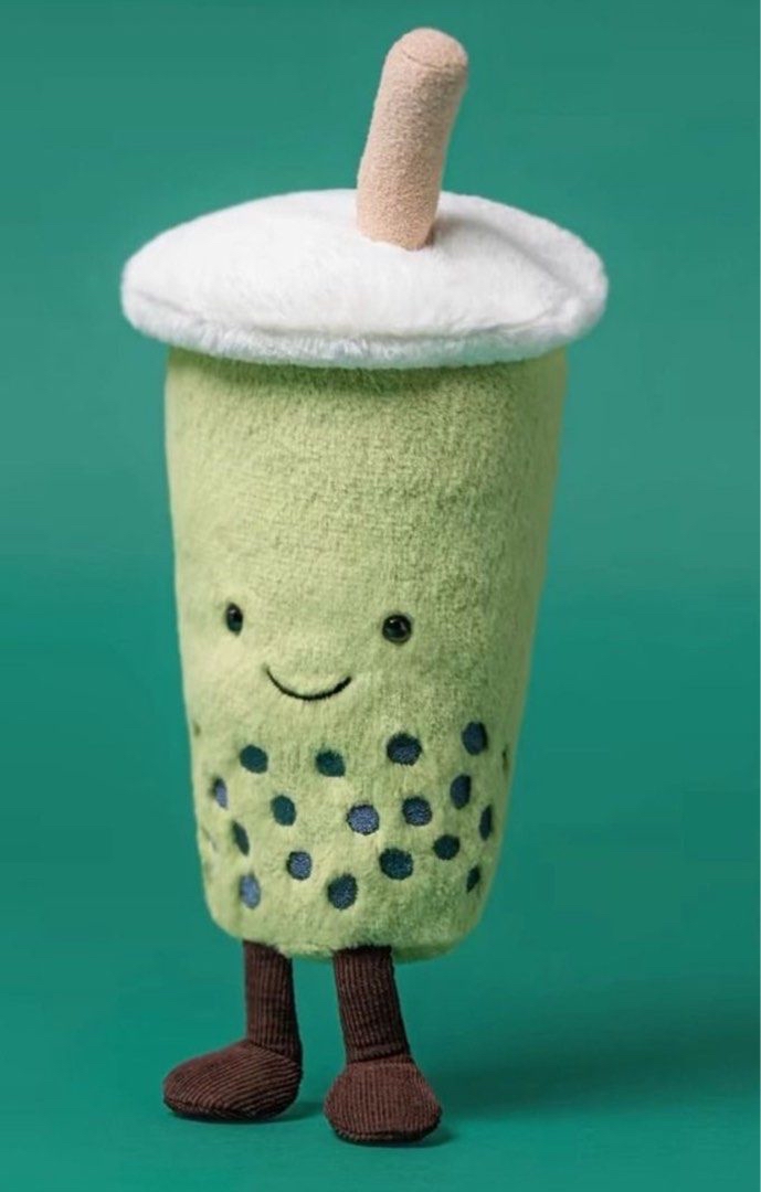 Jellycat Amuseables Camellia Matcha Bubble Tea 抹茶珍珠奶茶