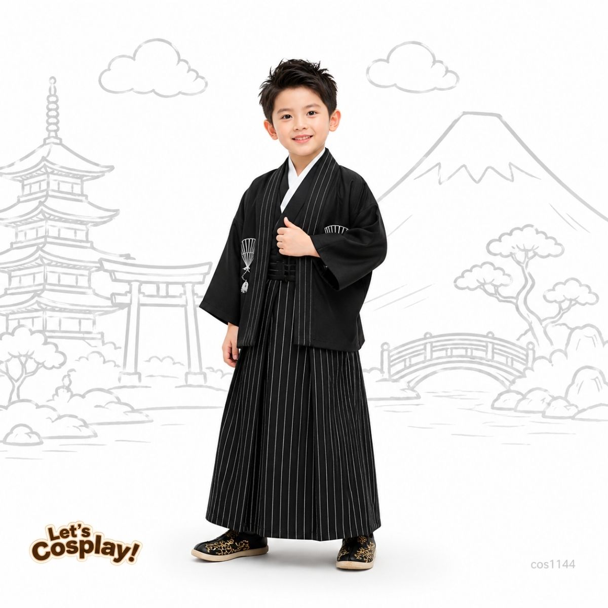 日本和服兒童服裝 日本文化日角色扮演 國際文化日服裝 世界閱讀日Cosplay | Lets Cosplay cos1144