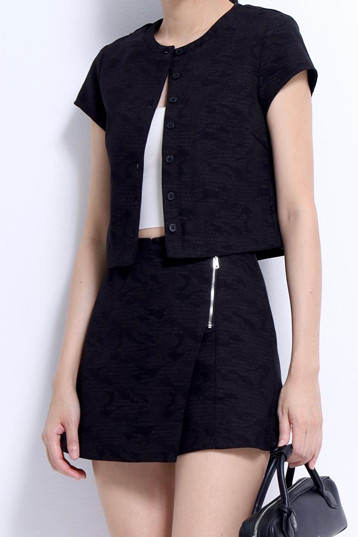 CP1667 Polka Dot Wrap-Front Skort