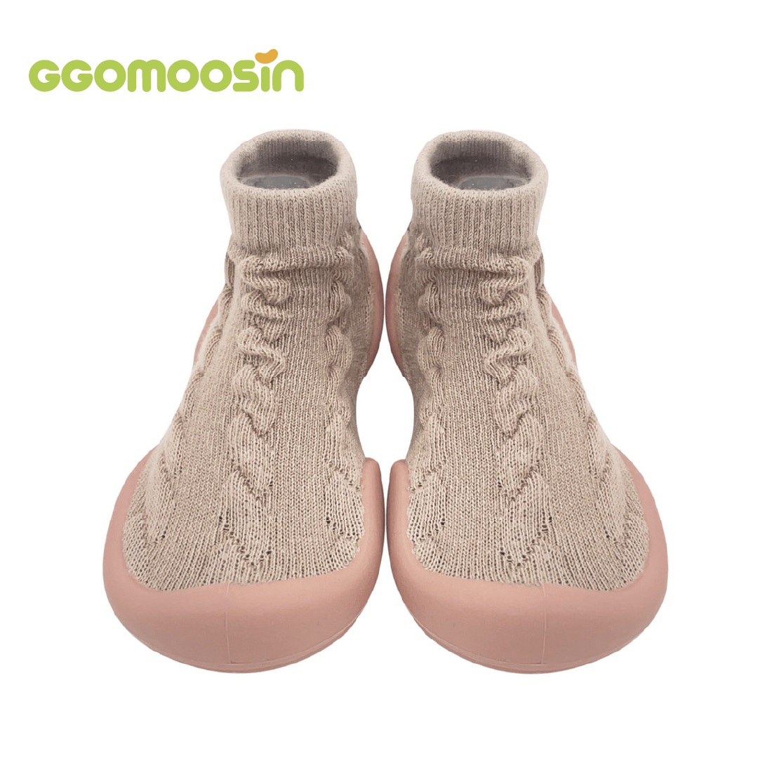 GGOMOOSIN 幼兒學行襪鞋 - 捲捲玫瑰 Twister Rose