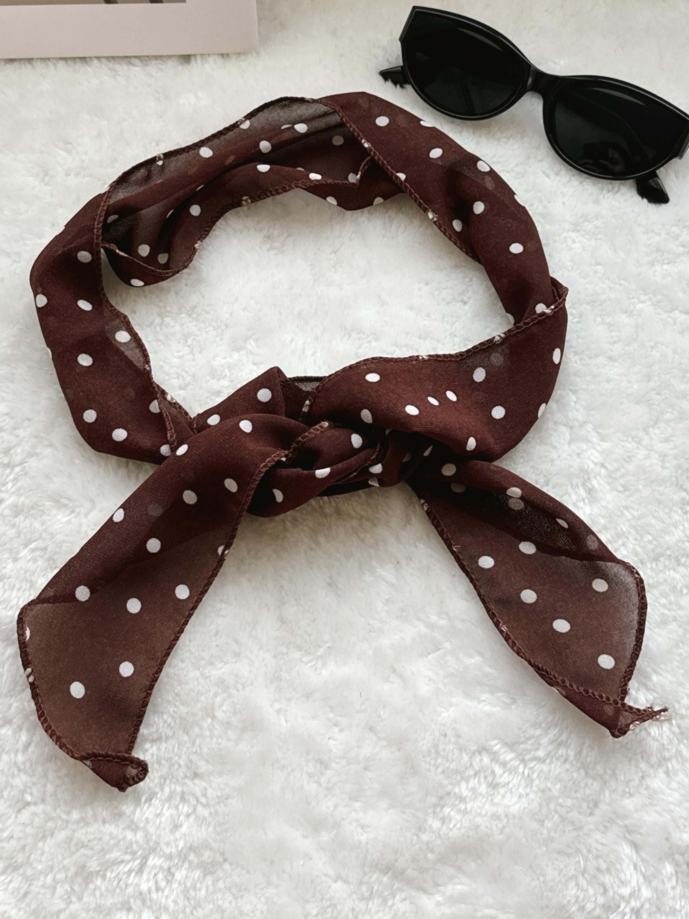 Rust Dot Scarf