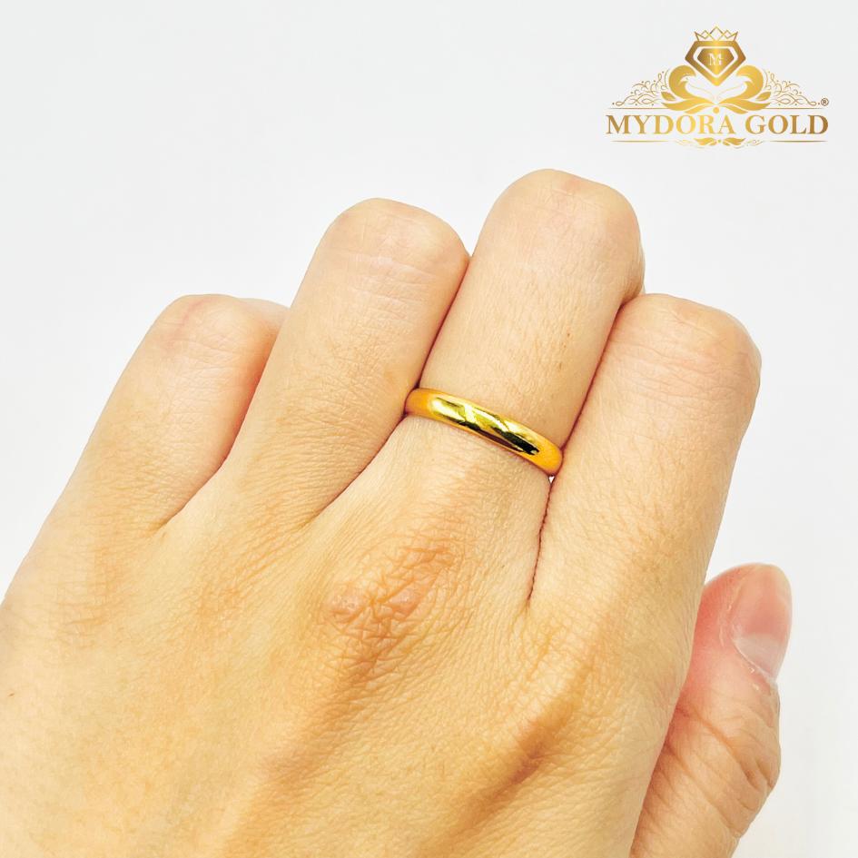 MYDORA Cincin Belah Rotan Licin | Lord of the Ring | EMAS 916/22k