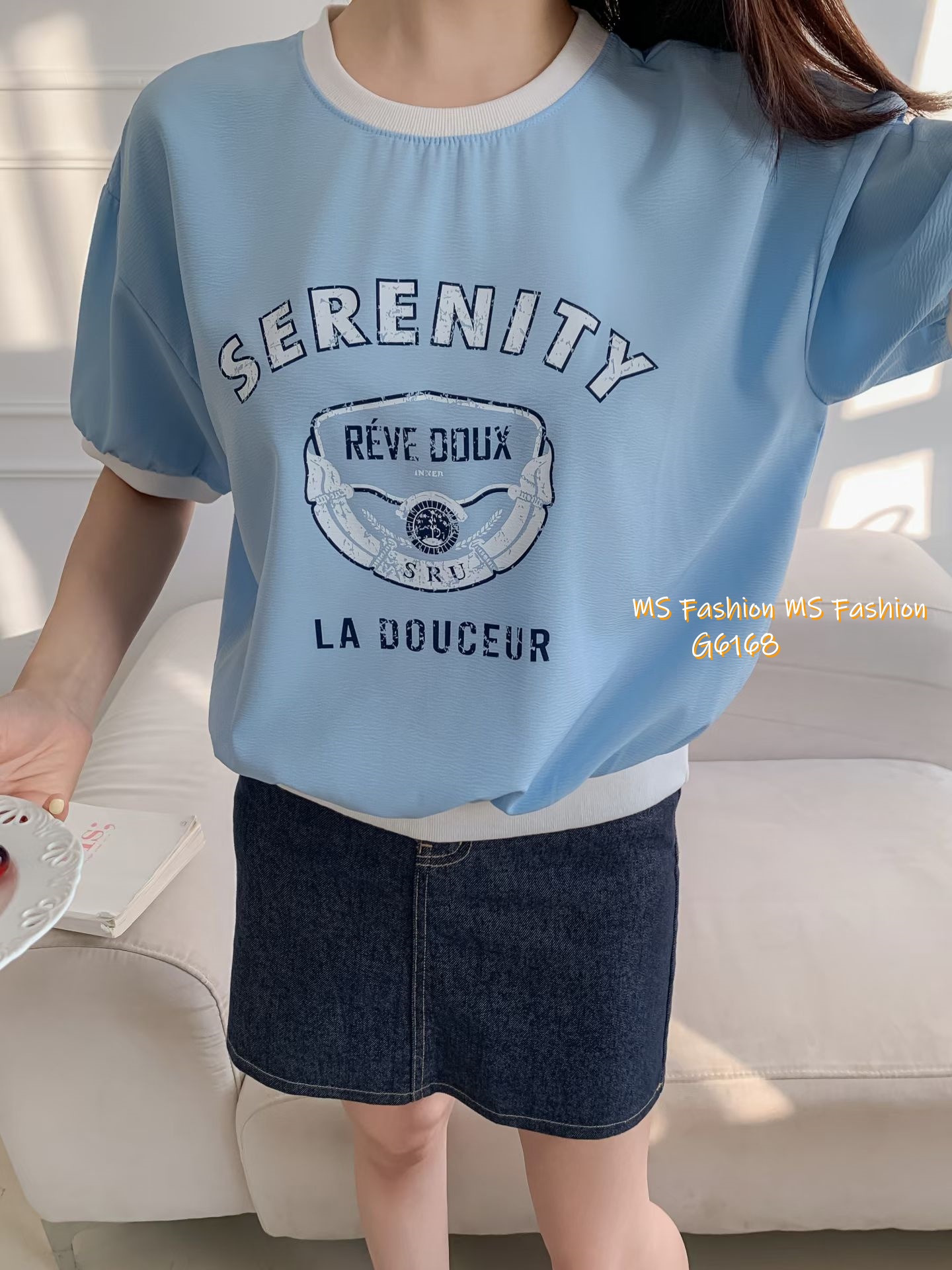 G6168 韓國🇰🇷拼邊字母top