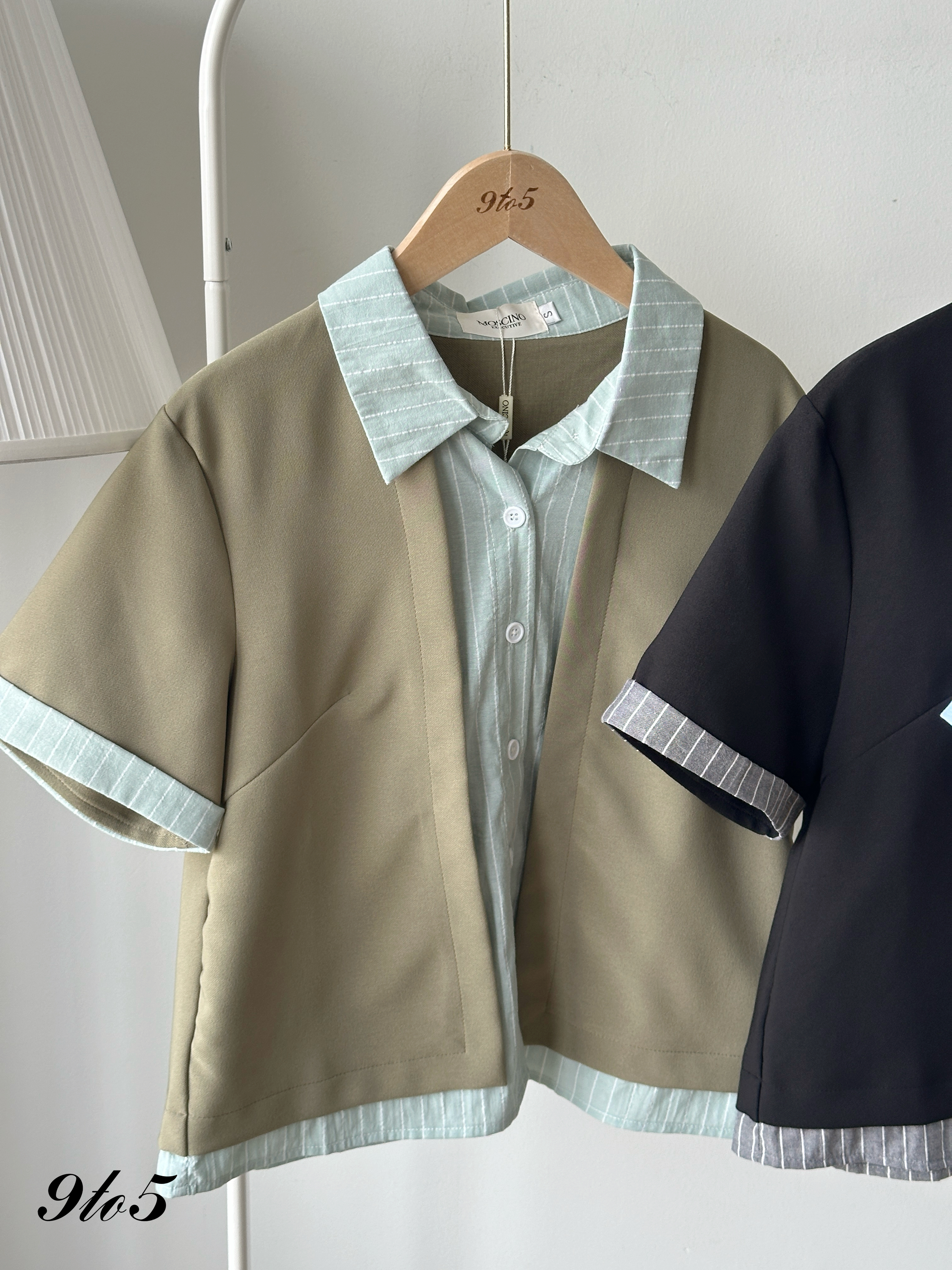 T4204 Fake Two-Piece Shirt - 3 Colors 