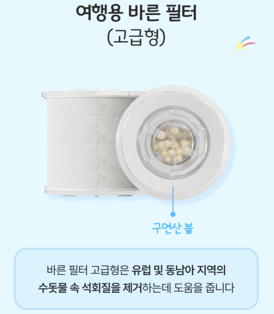 韓國 Bareunsoo X Sanrio 乘聯 旅行用 迷你過濾 花灑頭 ｜Travel Mini Filter Shower Head