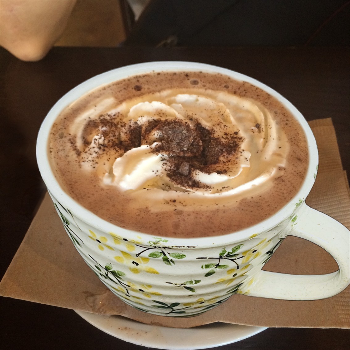 【日本製】美濃燒陶瓷手繪紅黃花卉湯杯套裝(320ml) 