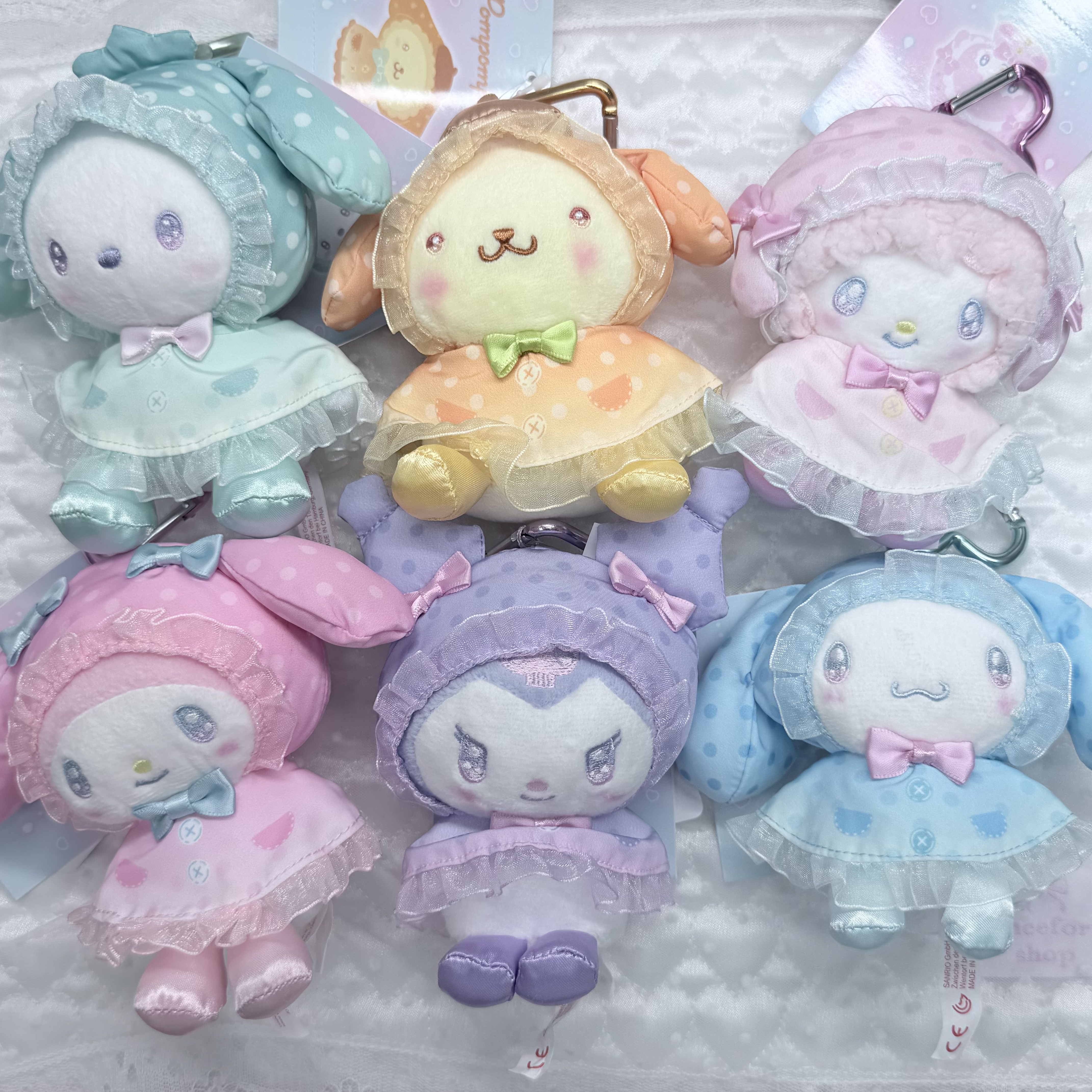 Sanrio 雨褸系列 吊飾心心扣