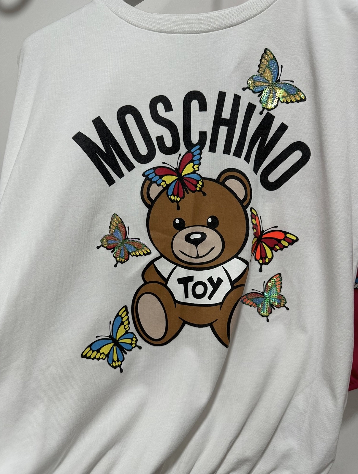 Moschino Kids  珠片蝴碟熊 sz 12
