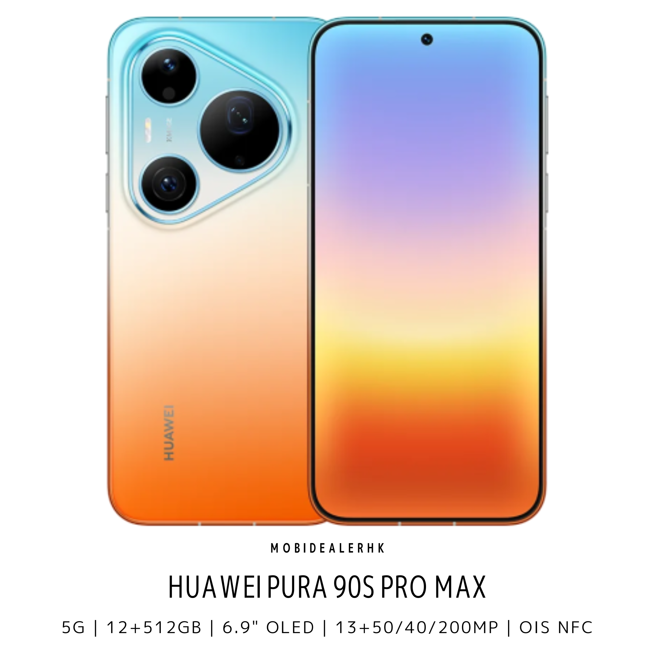 Huawei Pura 90s Pro Max | 華為 Pura 90s Pro Max | 5G | 智能手機 | 12+512Gb | 6.9" OLED | 13+50/40/200MP | OIS