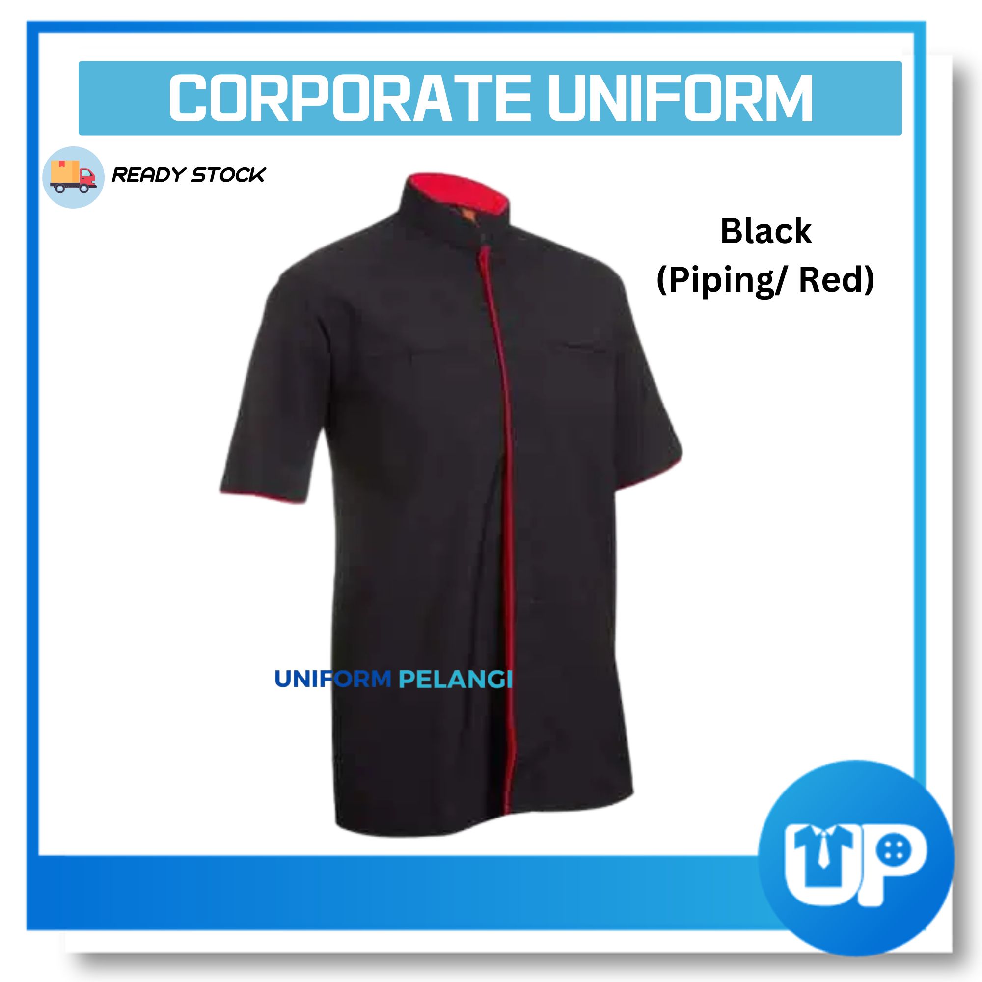 F118 Unisex F1 Corporate Uniform / BAJU KORPORAT / MANDARIN COLLAR (F118)