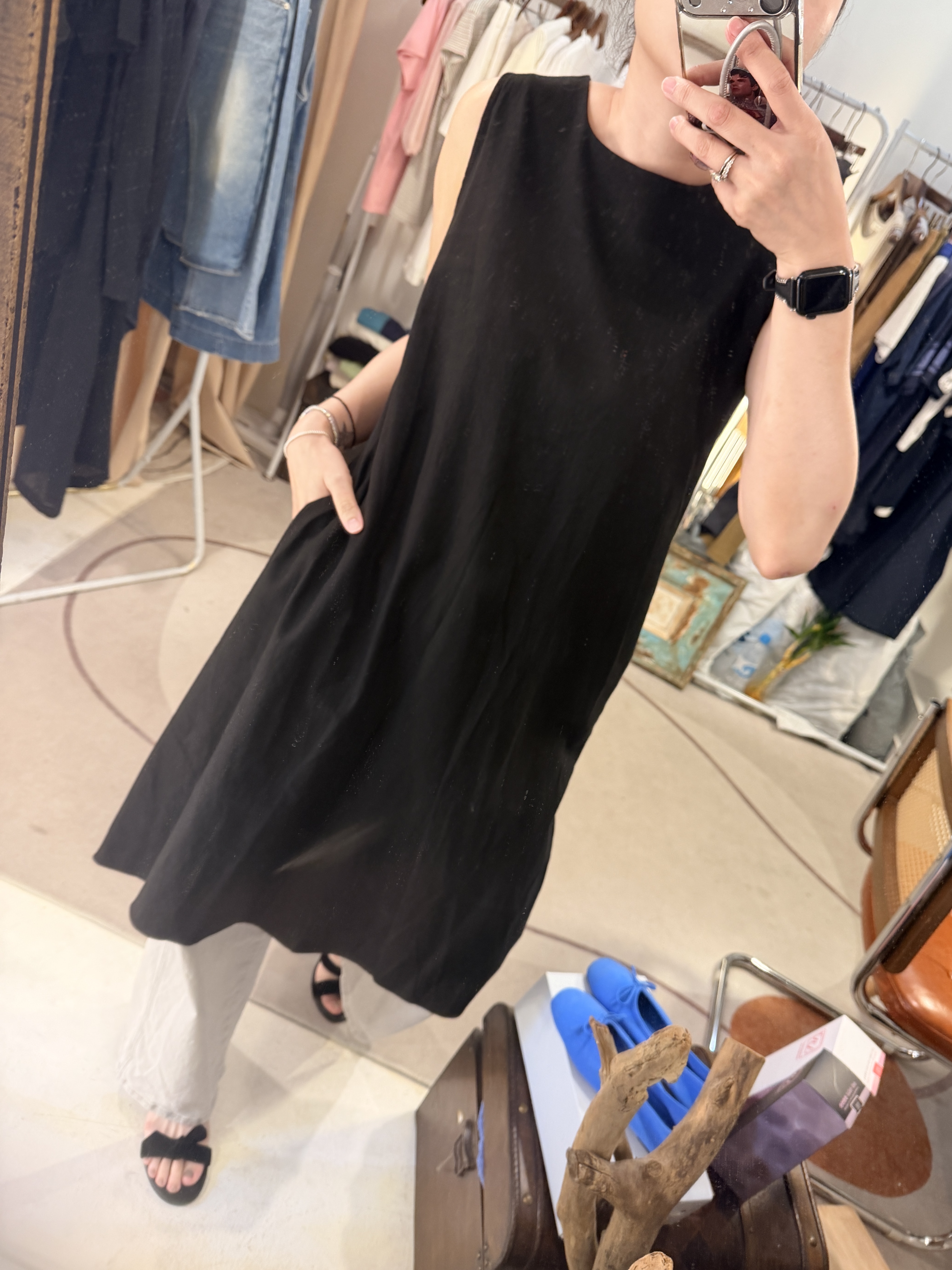 Linen vest dress 