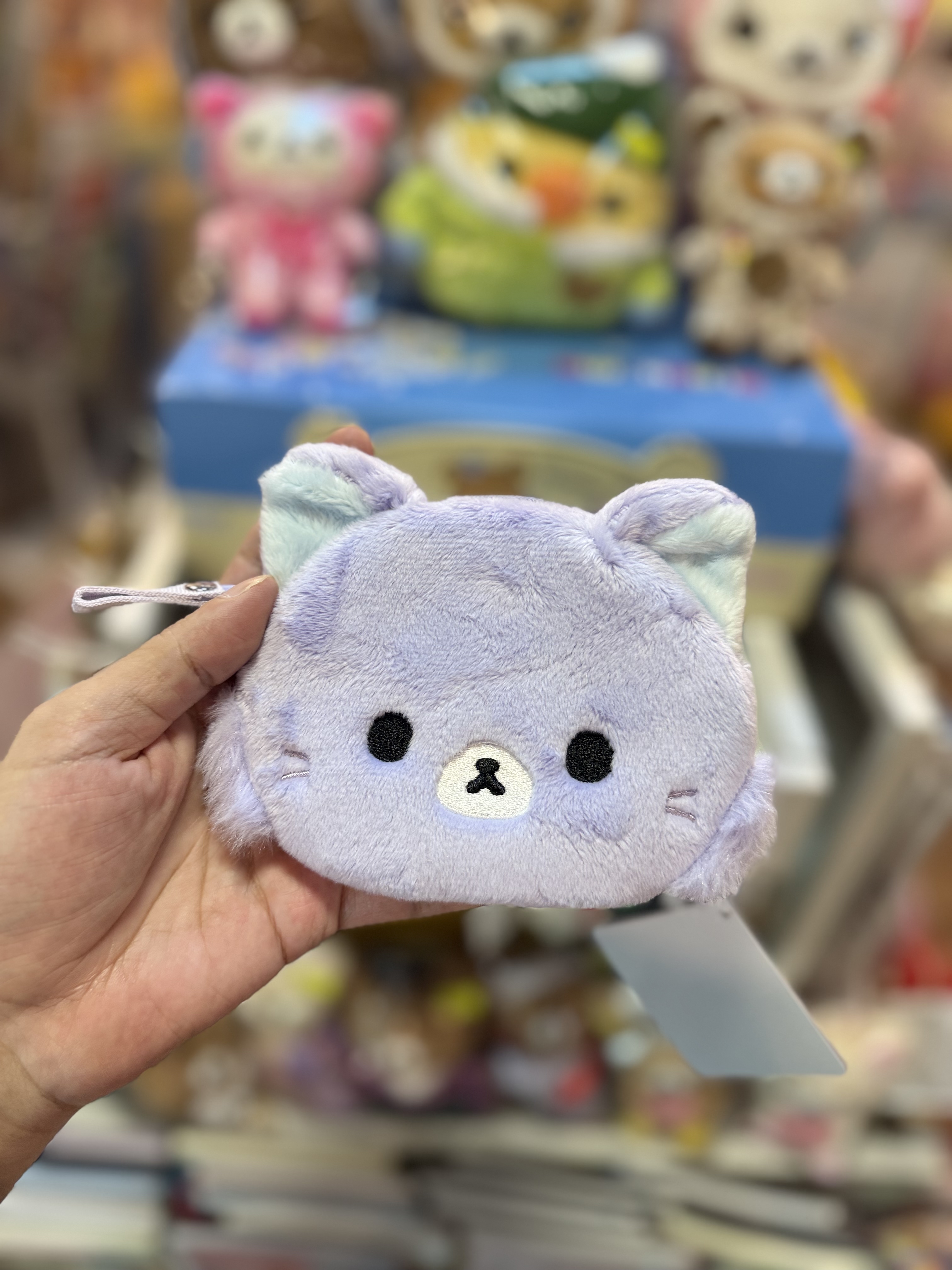 《現貨》全新Rilakkuma瓦瓦貓頭型散銀包