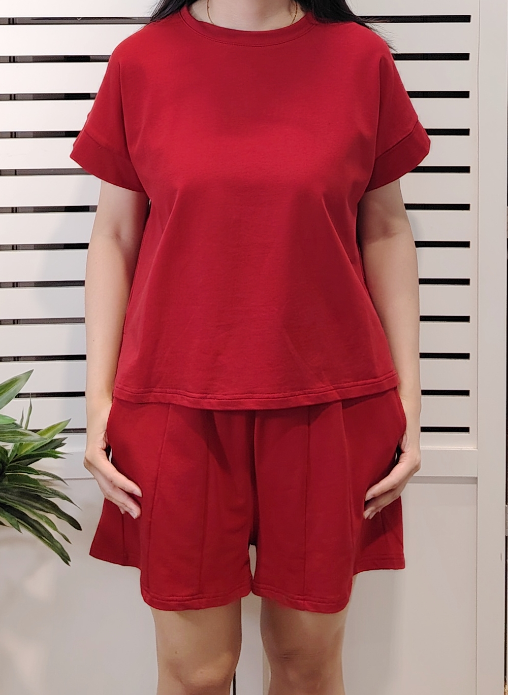 LY620 Cotton Set Tee With Short Pant 